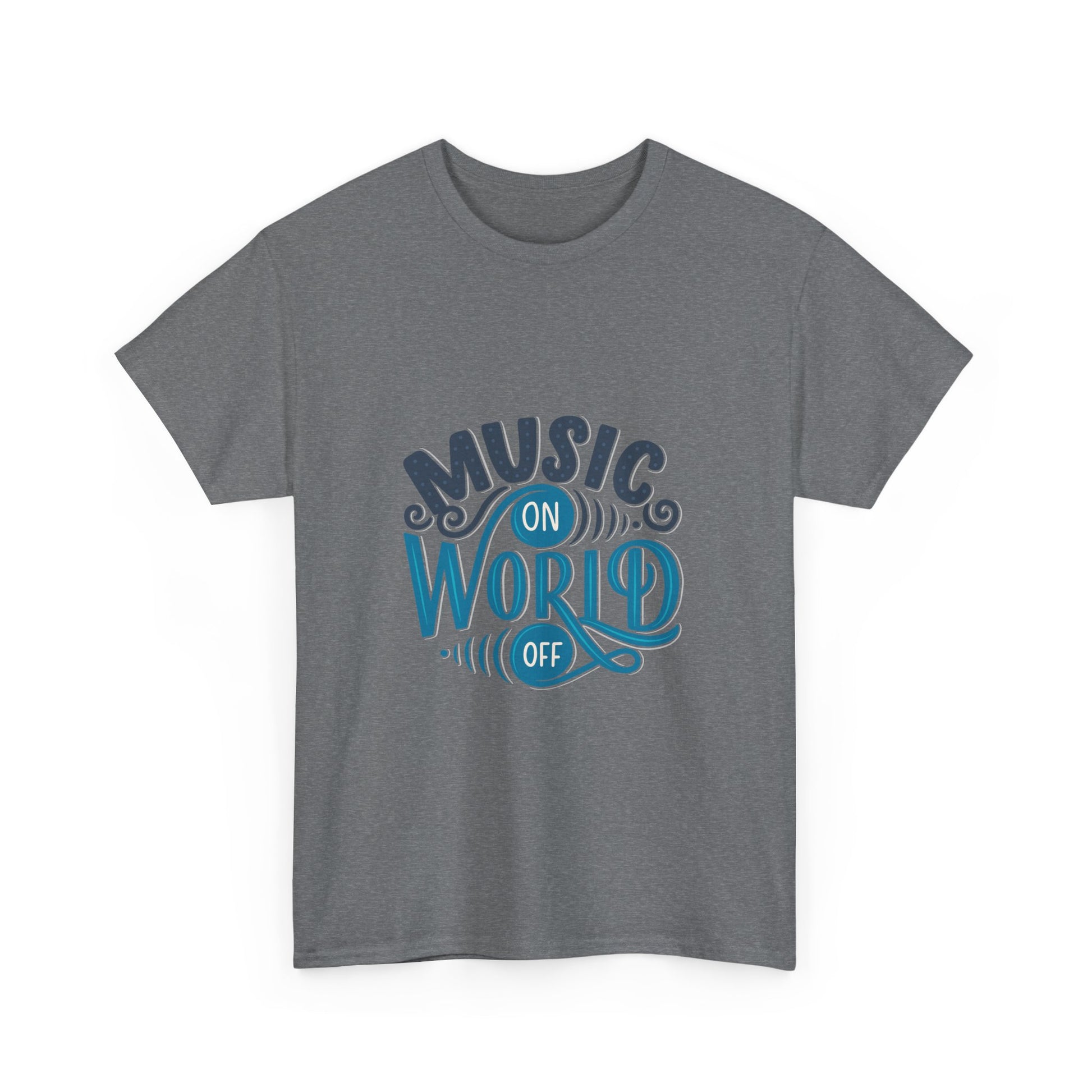 Music World Unisex Heavy Graphic Cotton Tee - ArtShirt Couture