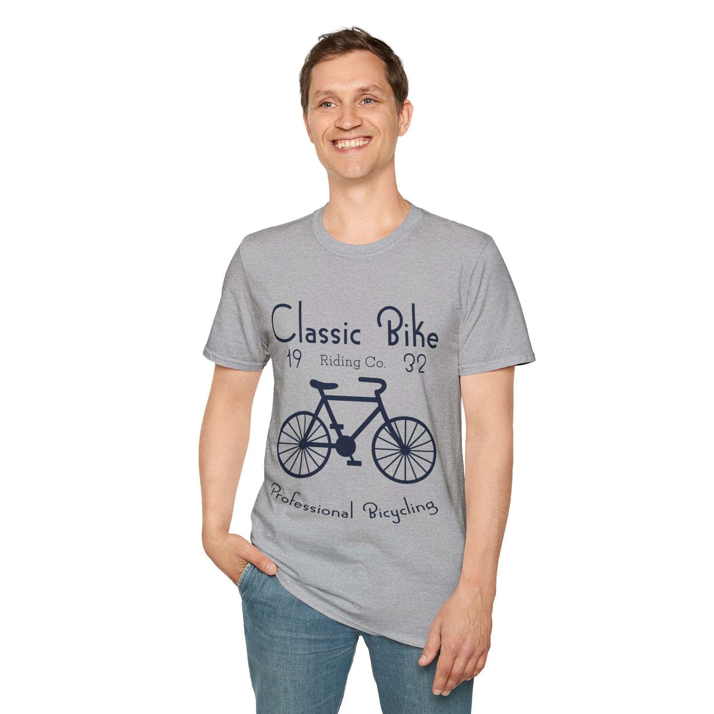 Classic Bike Unisex Softstyle T-Shirt - ArtShirt Couture