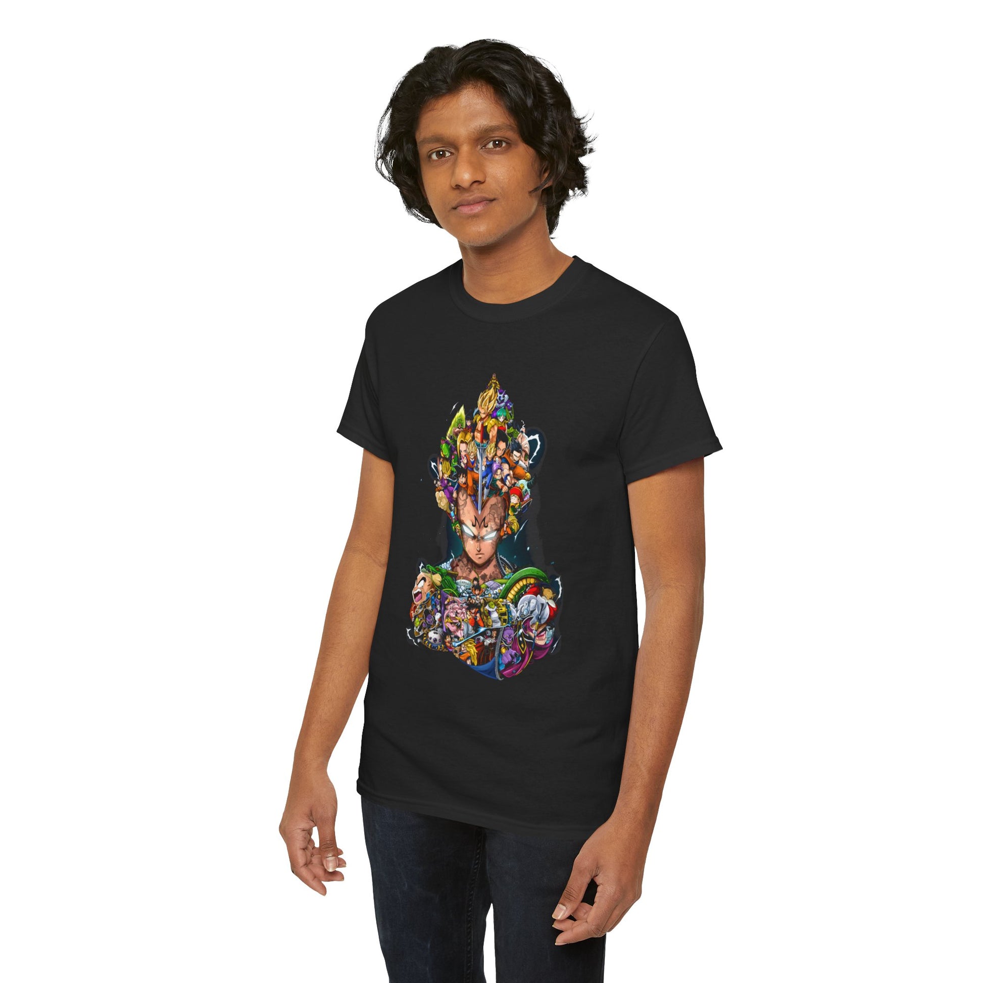 Dragonball V4 Unisex Heavy Cotton Tee | Trendy Graphic T-Shirt for Fans - ArtShirt Couture