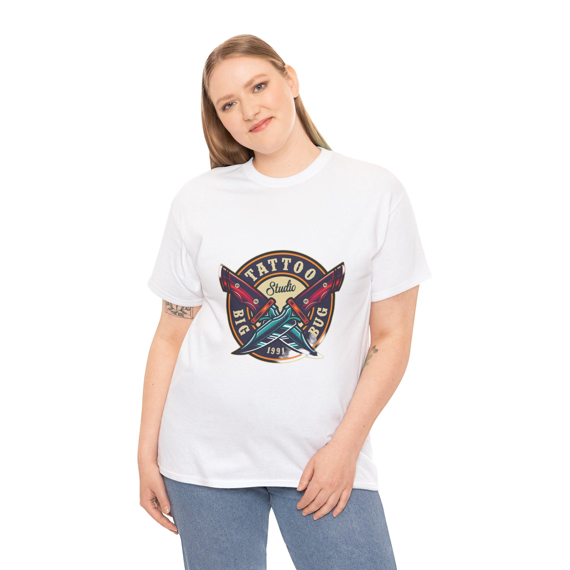 Tattoo Unisex Heavy Cotton Tee | Stylish Graphic T-Shirt for Tattoo Enthusiasts - ArtShirt Couture