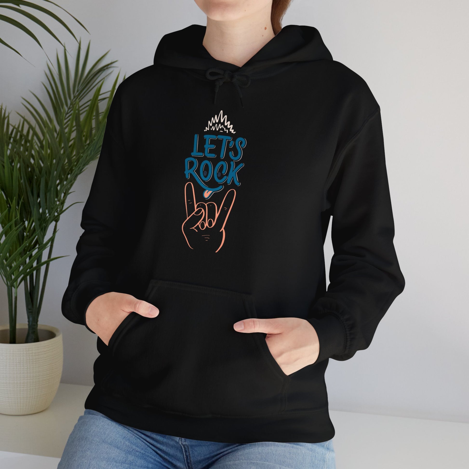 Let's Rock music designed hoodie unisex - ArtShirt Couture