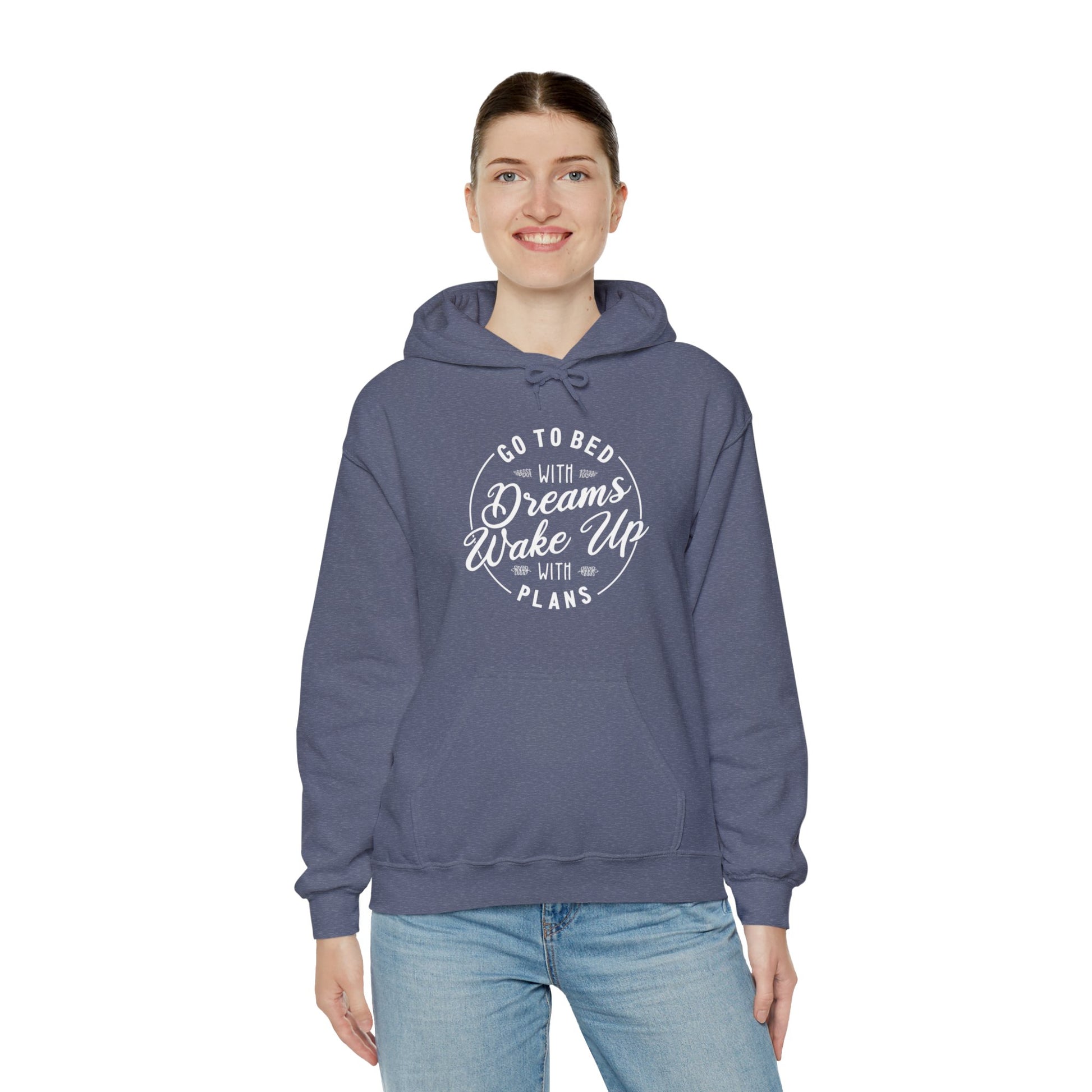 Go to Bed with Dreams, Wake Up with Plans | Hoodie Unisex - ArtShirt Couture