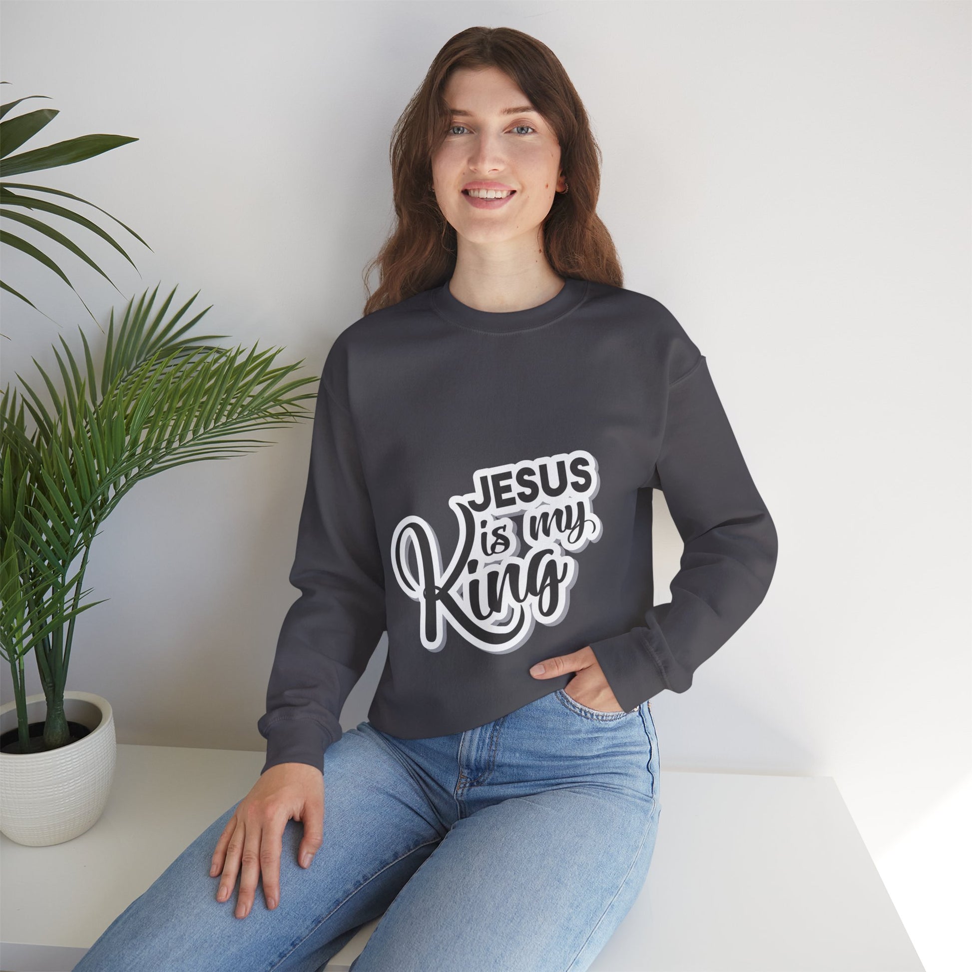 Jesus is my king Unisex Heavy Blend™ Crewneck Sweatshirt - ArtShirt Couture