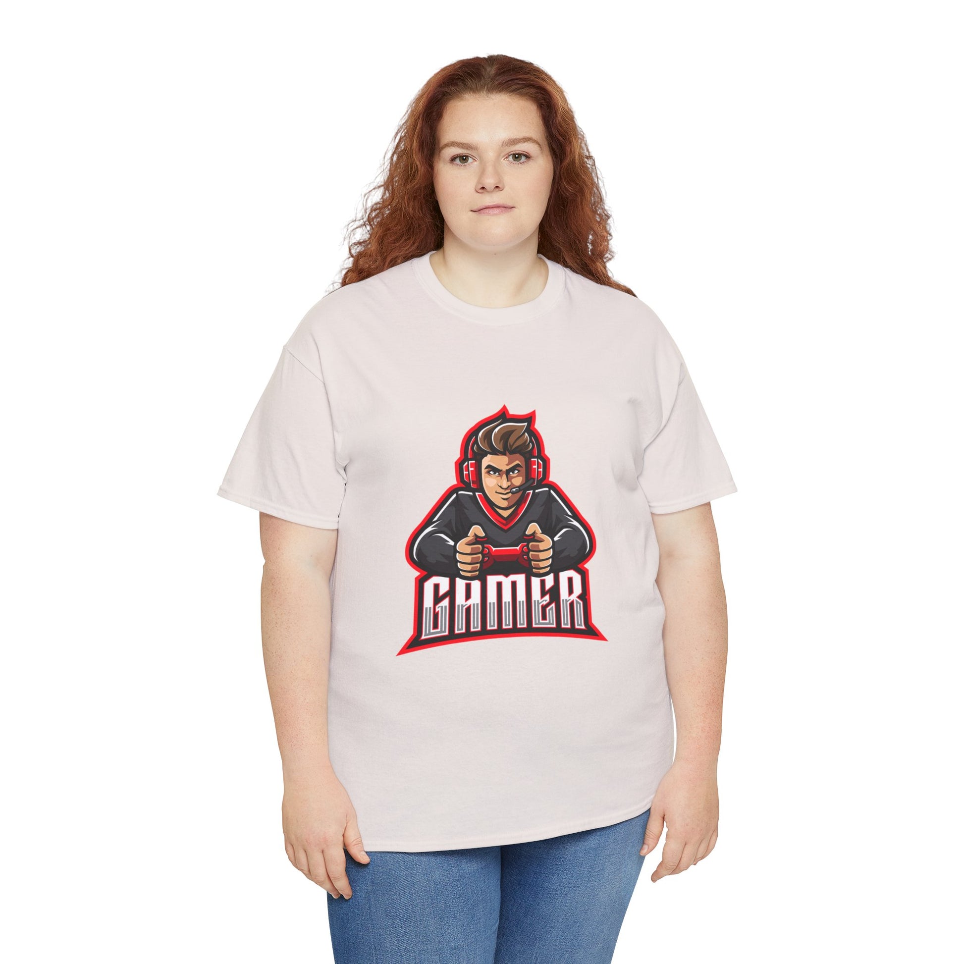 The Gamer Unisex Heavy Cotton Tee | Stylish Graphic T-Shirt for Gaming Enthusiasts - ArtShirt Couture