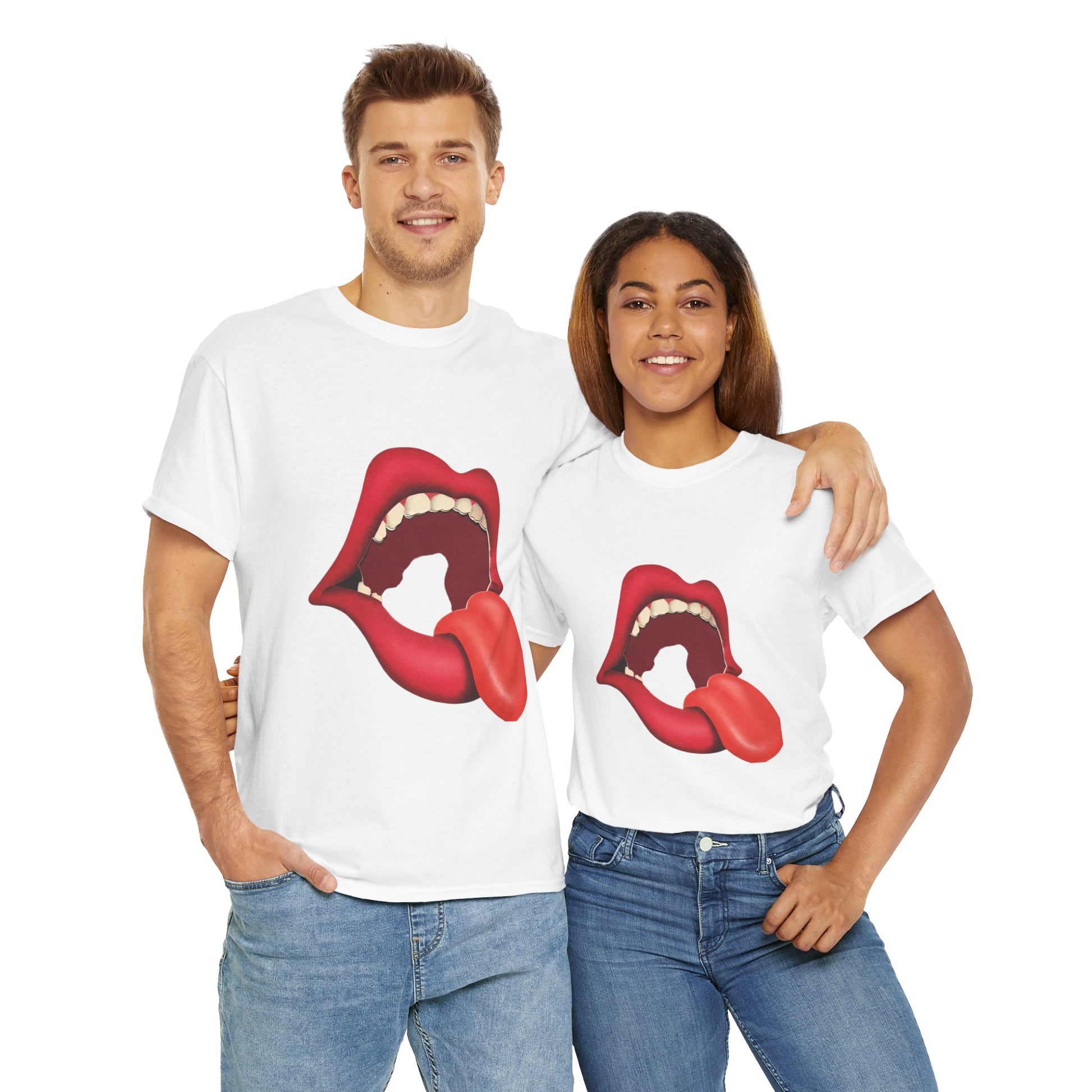 The Stones Unisex Heavy Cotton Tee | Classic Graphic T-Shirt for Rock Music Lovers - ArtShirt Couture