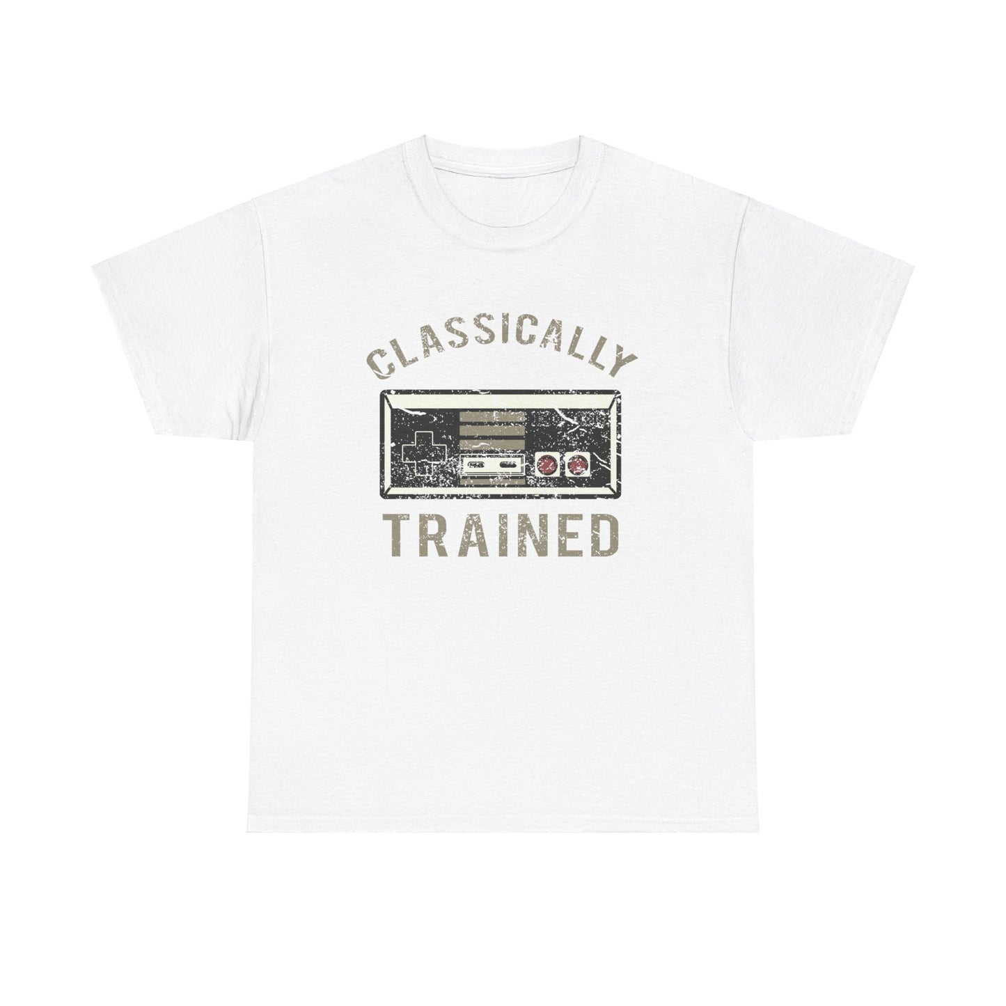 The Classically Trained and Distressed Unisex Heavy Cotton Tee | Vintage-Inspired Graphic T-Shirt for Art Lovers - ArtShirt Couture
