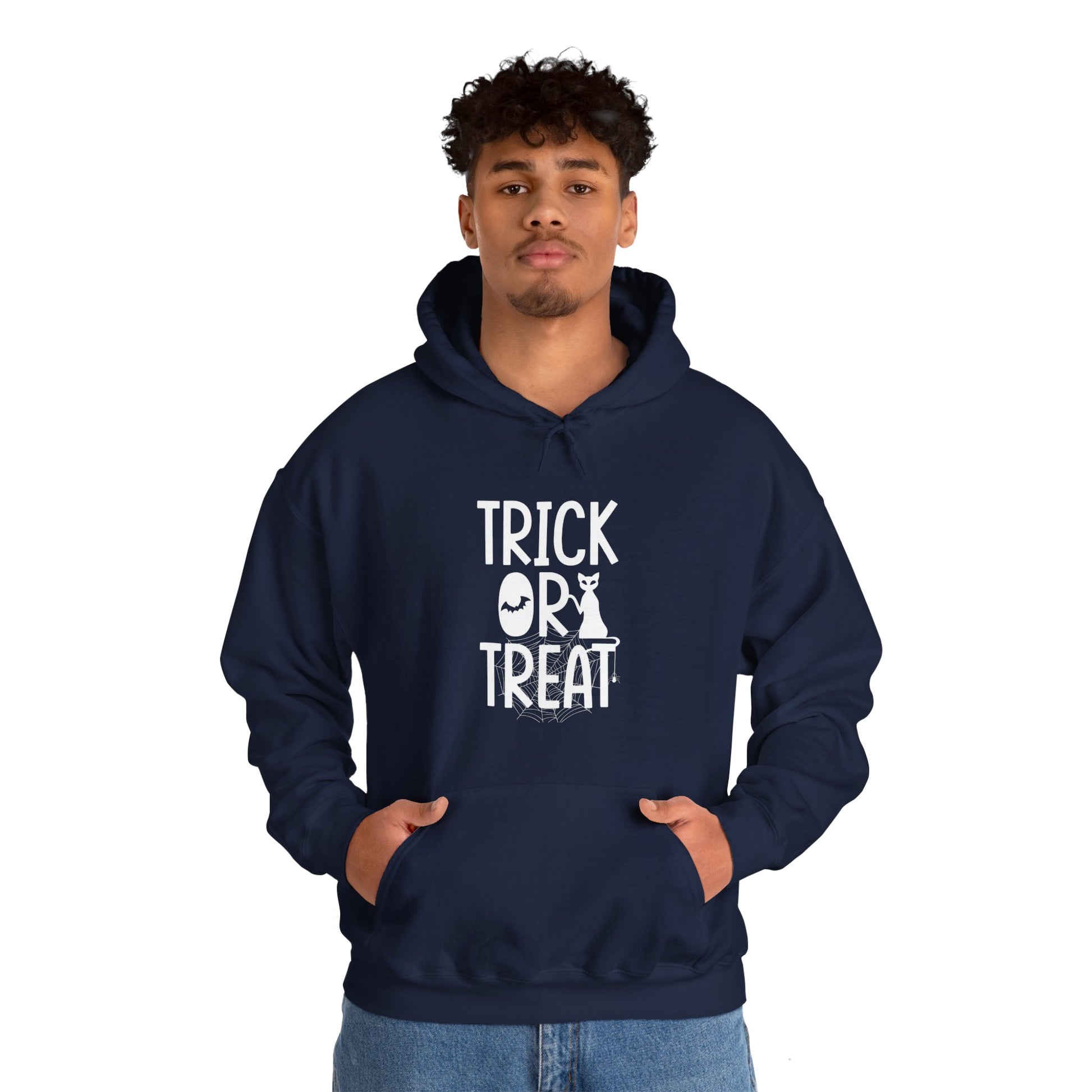 Trick or Treat Unisex Heavy Blend™ Hoodie | Halloween-Themed Sweatshirt for Spooky Fun - ArtShirt Couture