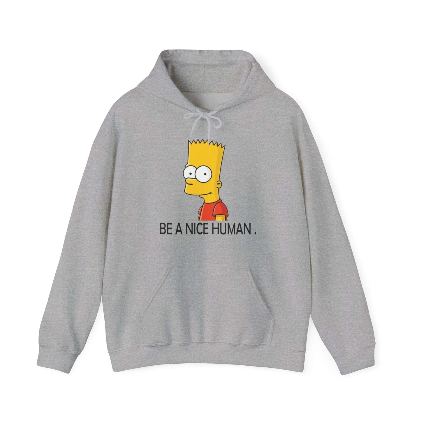 Bart Simspon its nice to be human Unisex Heavy Blend™ Hoodie - ArtShirt Couture