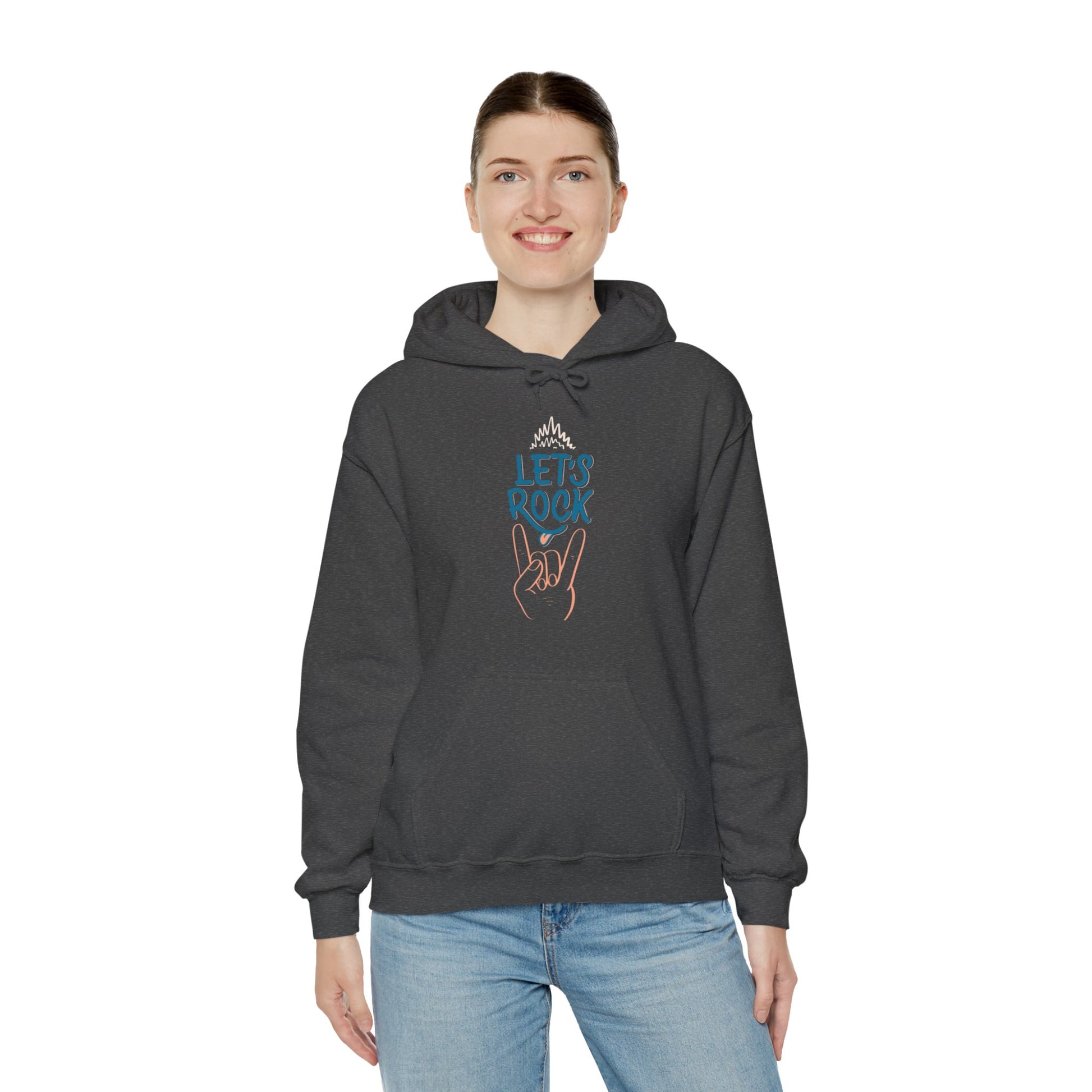 Let's Rock music designed hoodie unisex - ArtShirt Couture