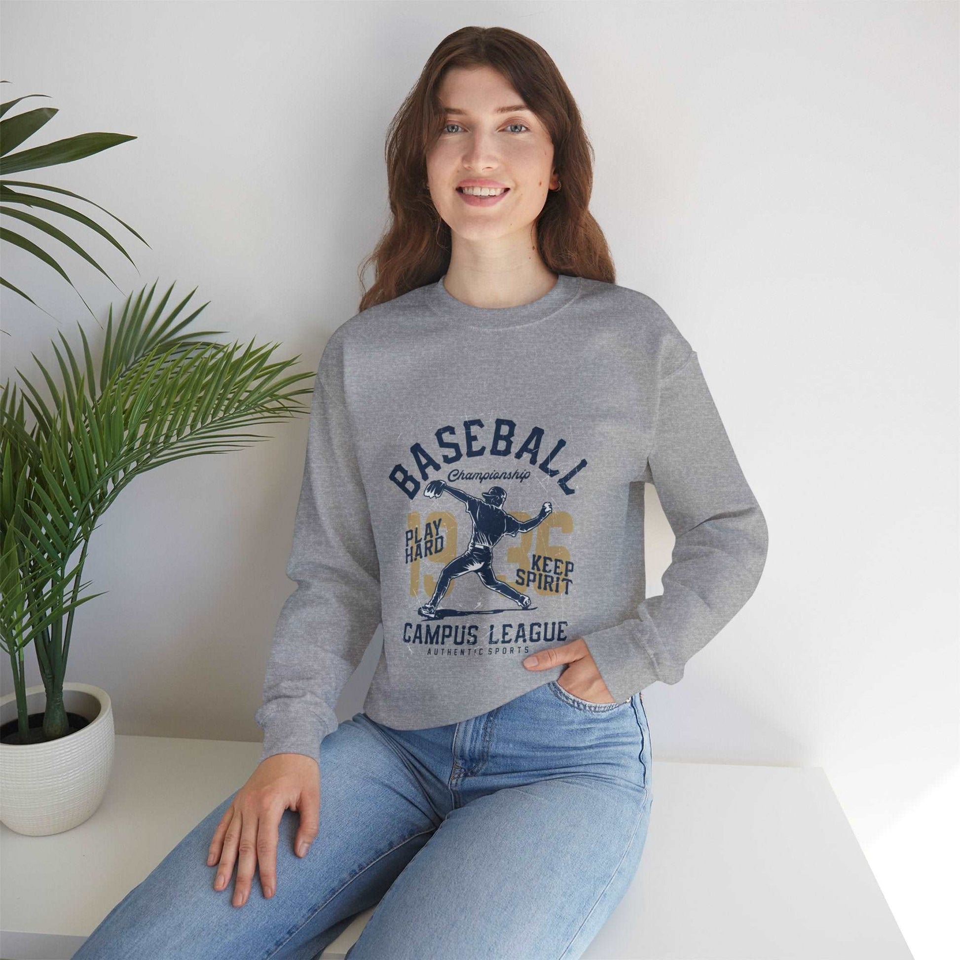 Baseball Unisex Heavy Blend™ Crewneck Sweatshirt - ArtShirt Couture
