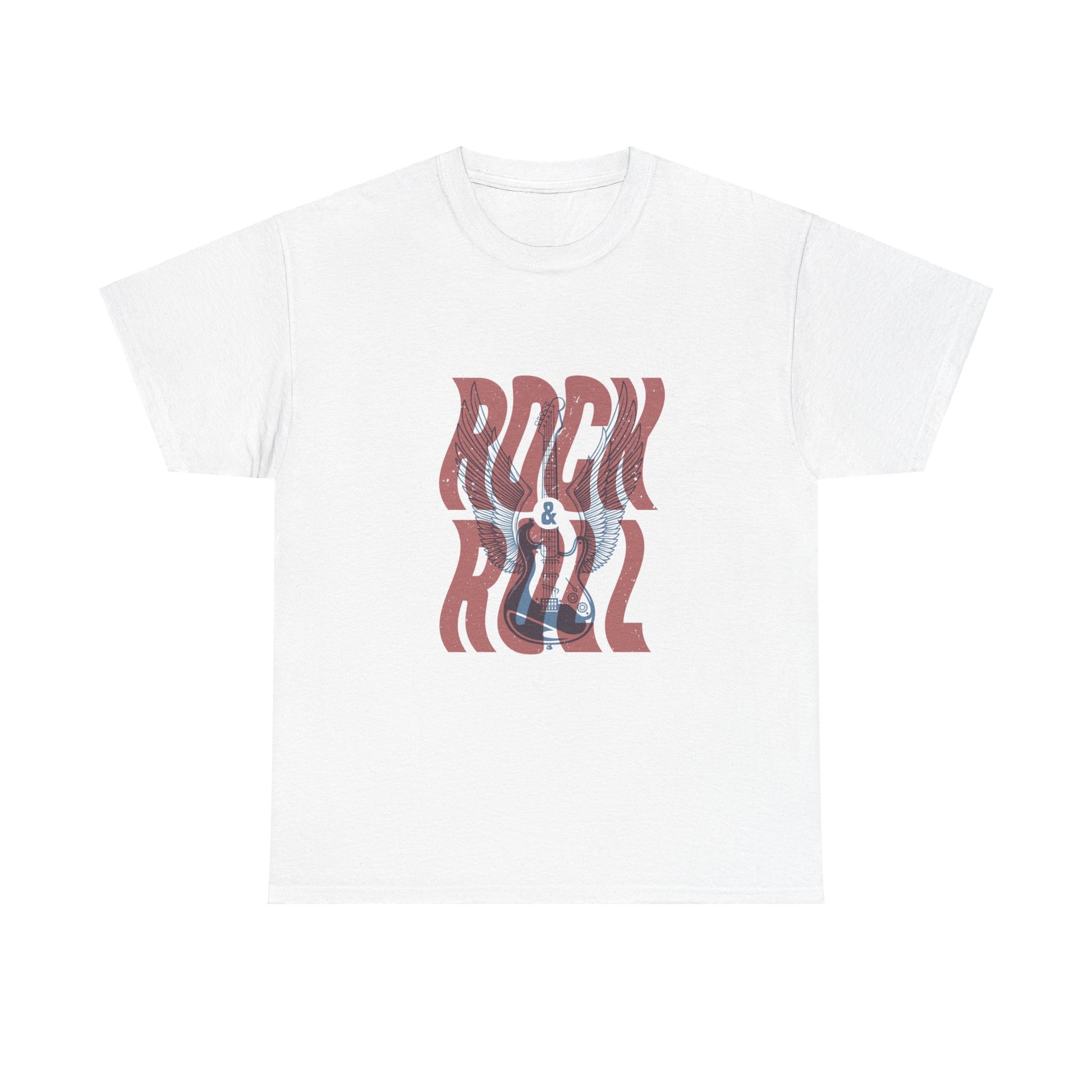 Rock 'N' Roll Unisex Heavy Cotton Tee | Classic Graphic T-Shirt for Music Lovers - ArtShirt Couture