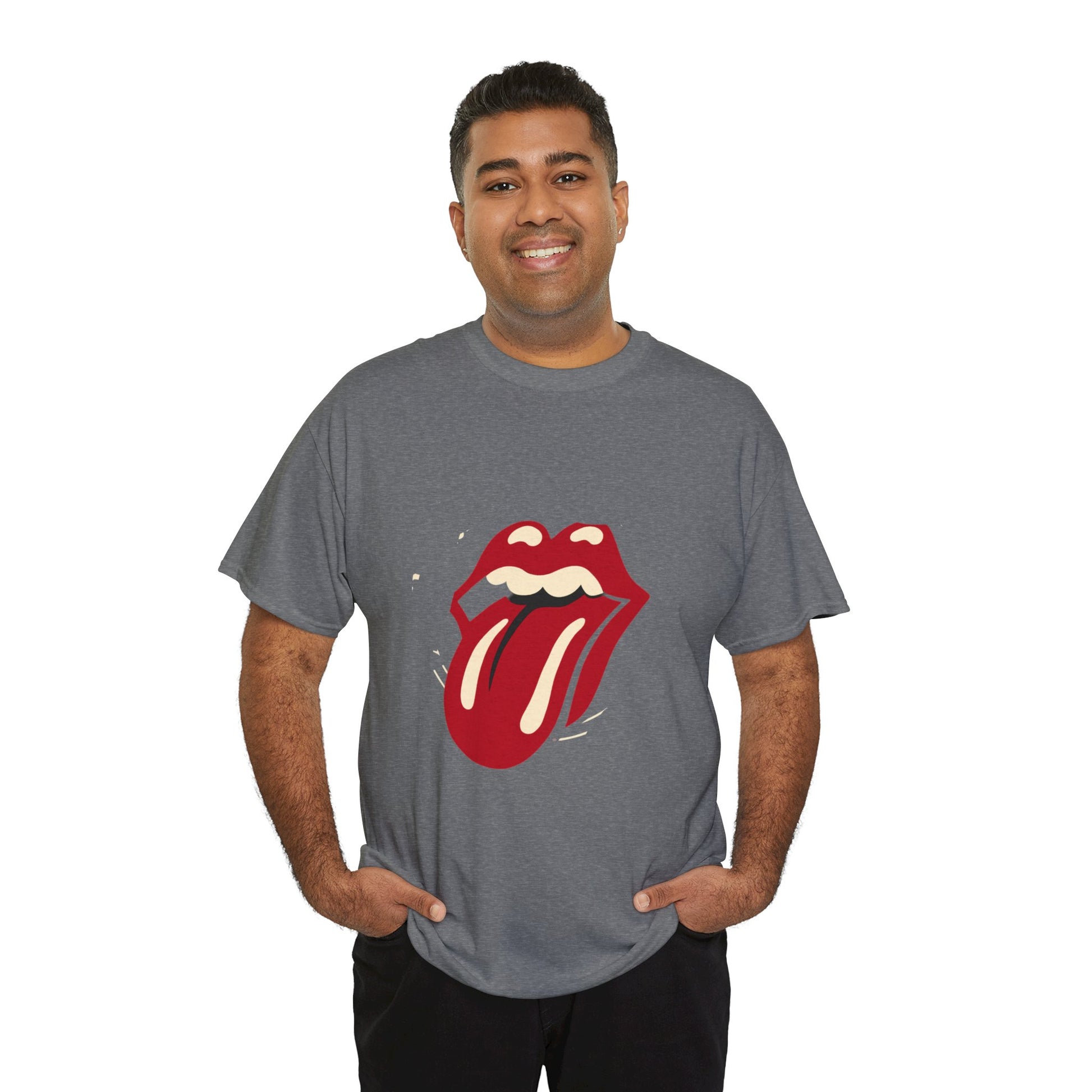 The Stone Tongue Unisex Heavy Cotton Tee | Edgy Graphic T-Shirt for Rock Music Fans - ArtShirt Couture