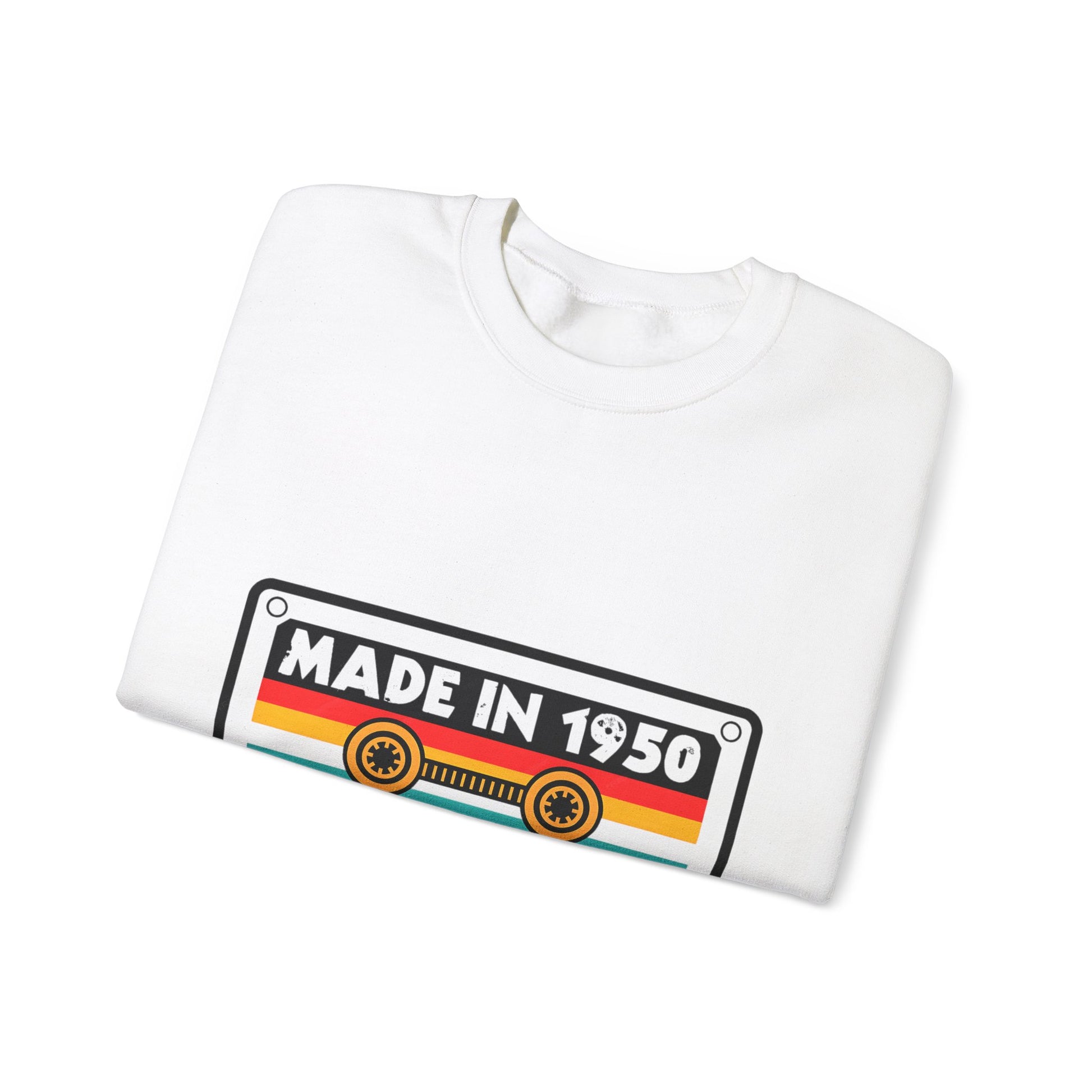 Vintage 1950s Old Tape Cassette Unisex Heavy Blend™ Crewneck Sweatshirt | Retro Graphic Sweatshirt - ArtShirt Couture