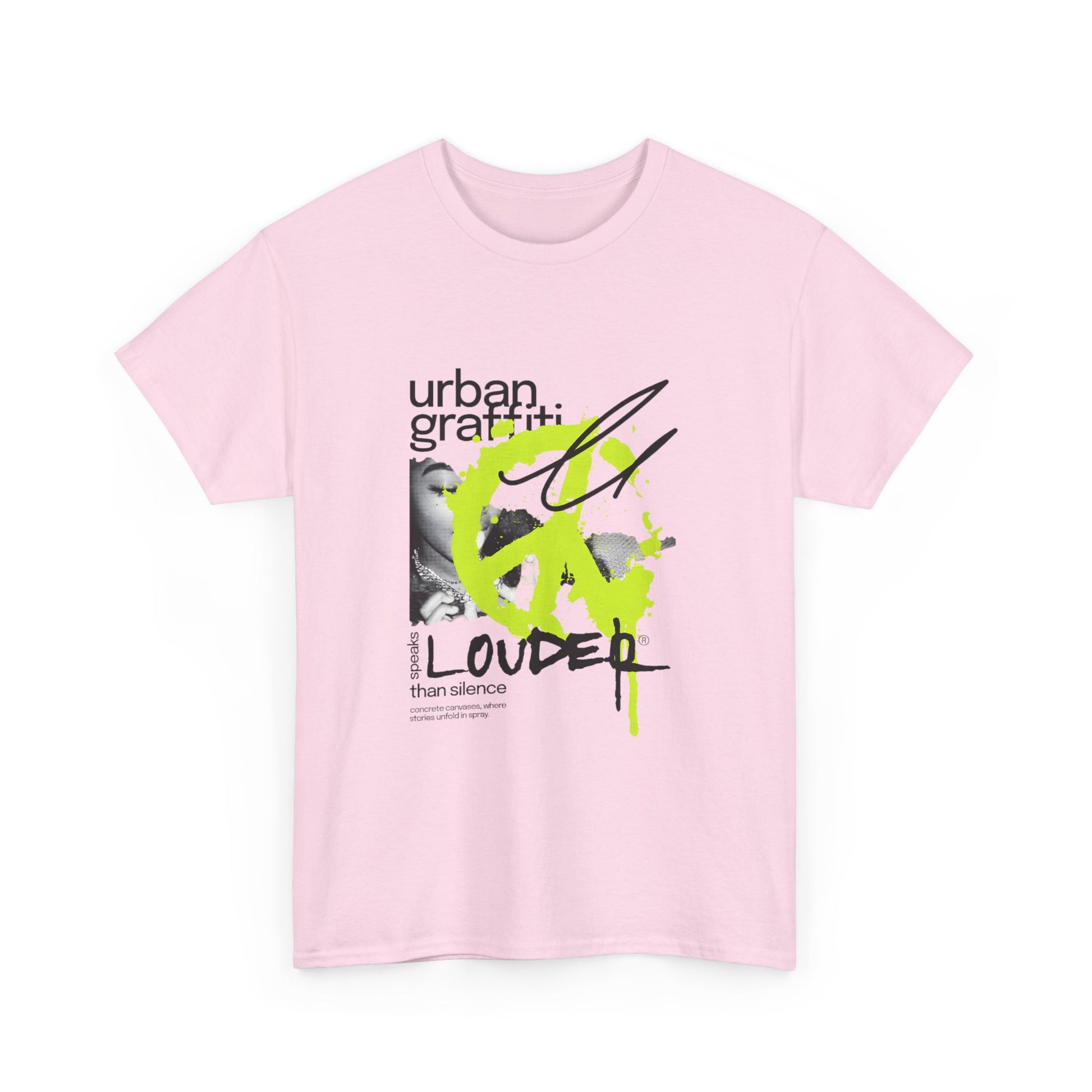 Urban Graffiti Unisex Heavy Cotton Tee | Stylish Graphic T-Shirt for Street Art Lovers - ArtShirt Couture