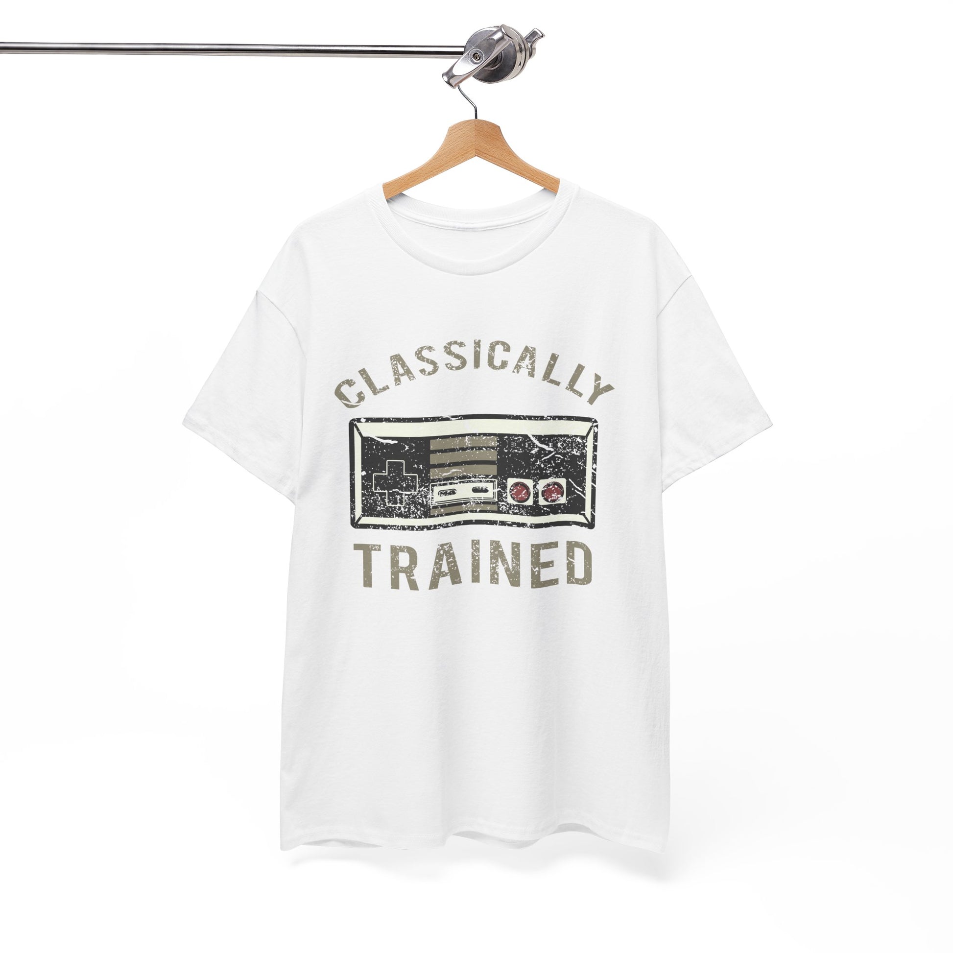 The Classically Trained and Distressed Unisex Heavy Cotton Tee | Vintage-Inspired Graphic T-Shirt for Art Lovers - ArtShirt Couture