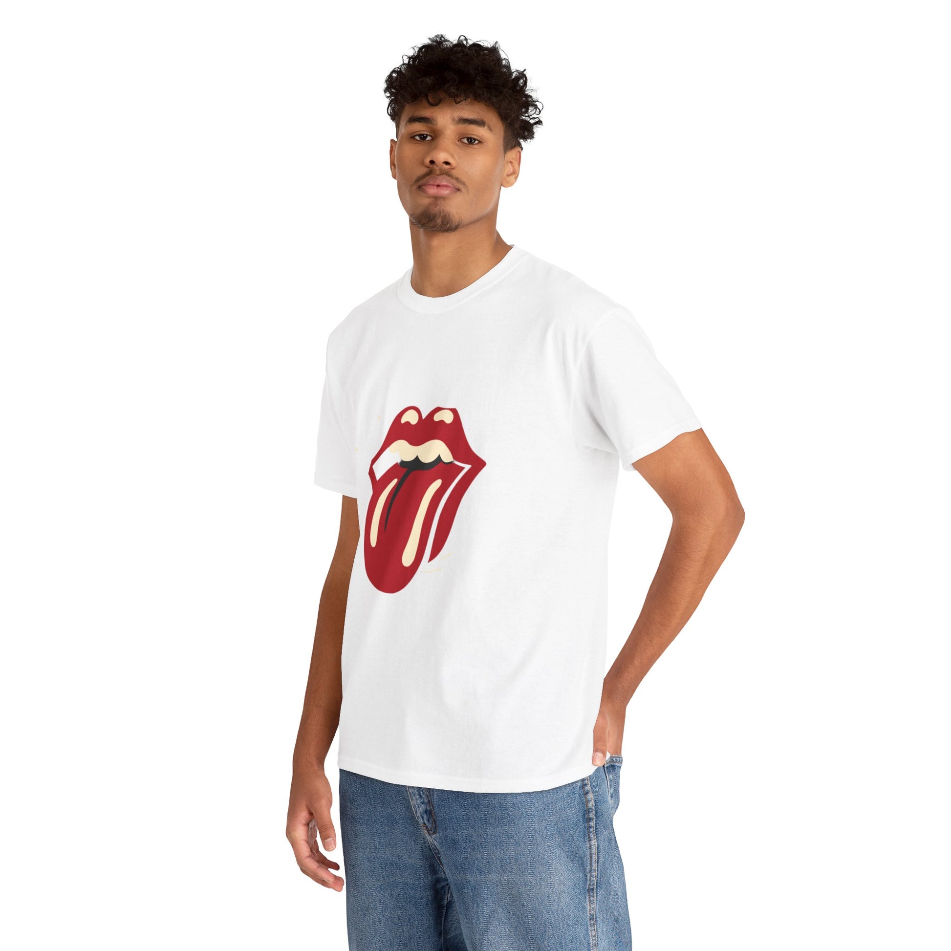 The Stone Tongue Unisex Heavy Cotton Tee | Edgy Graphic T-Shirt for Rock Music Fans - ArtShirt Couture