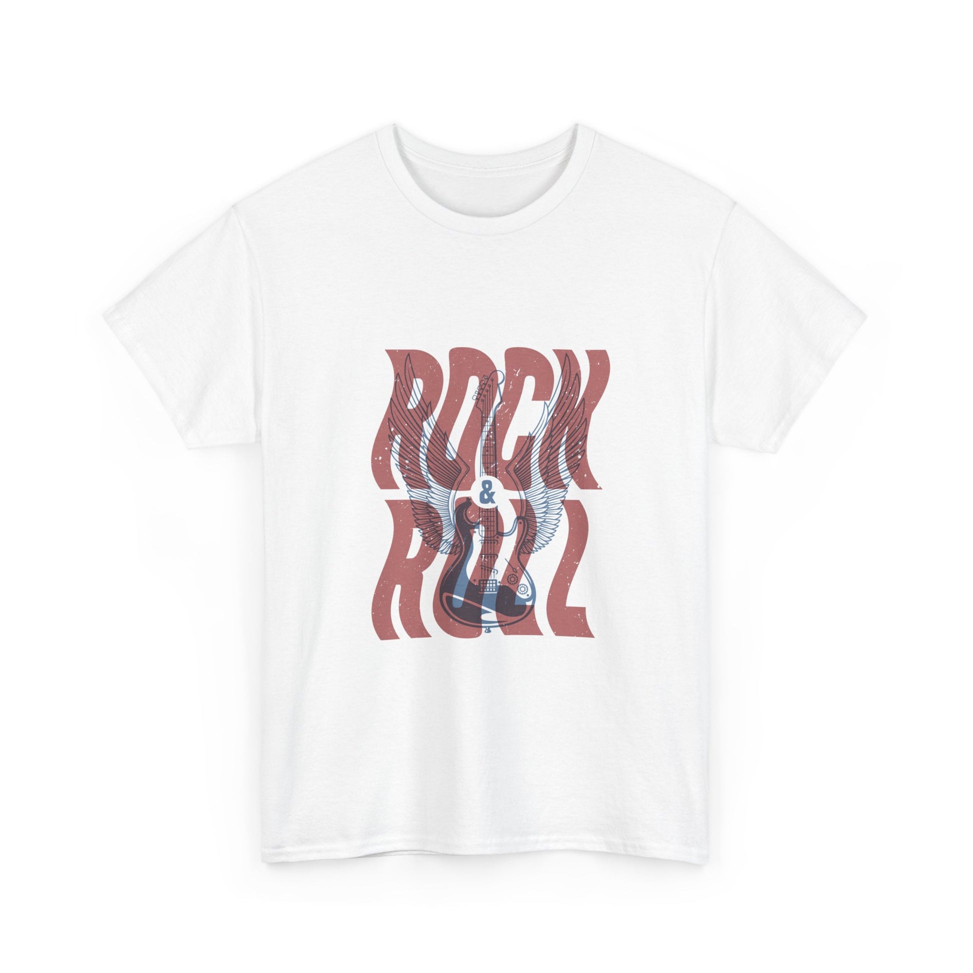 Rock 'N' Roll Unisex Heavy Cotton Tee | Classic Graphic T-Shirt for Music Lovers - ArtShirt Couture