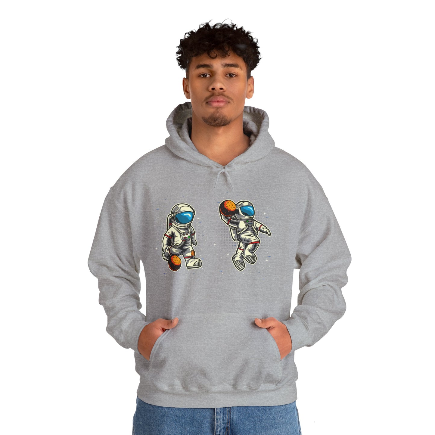 The Astronaut Unisex Heavy Blend™ Hoodie | Space-Themed Hoodie with Cool Cosmic Design - ArtShirt Couture