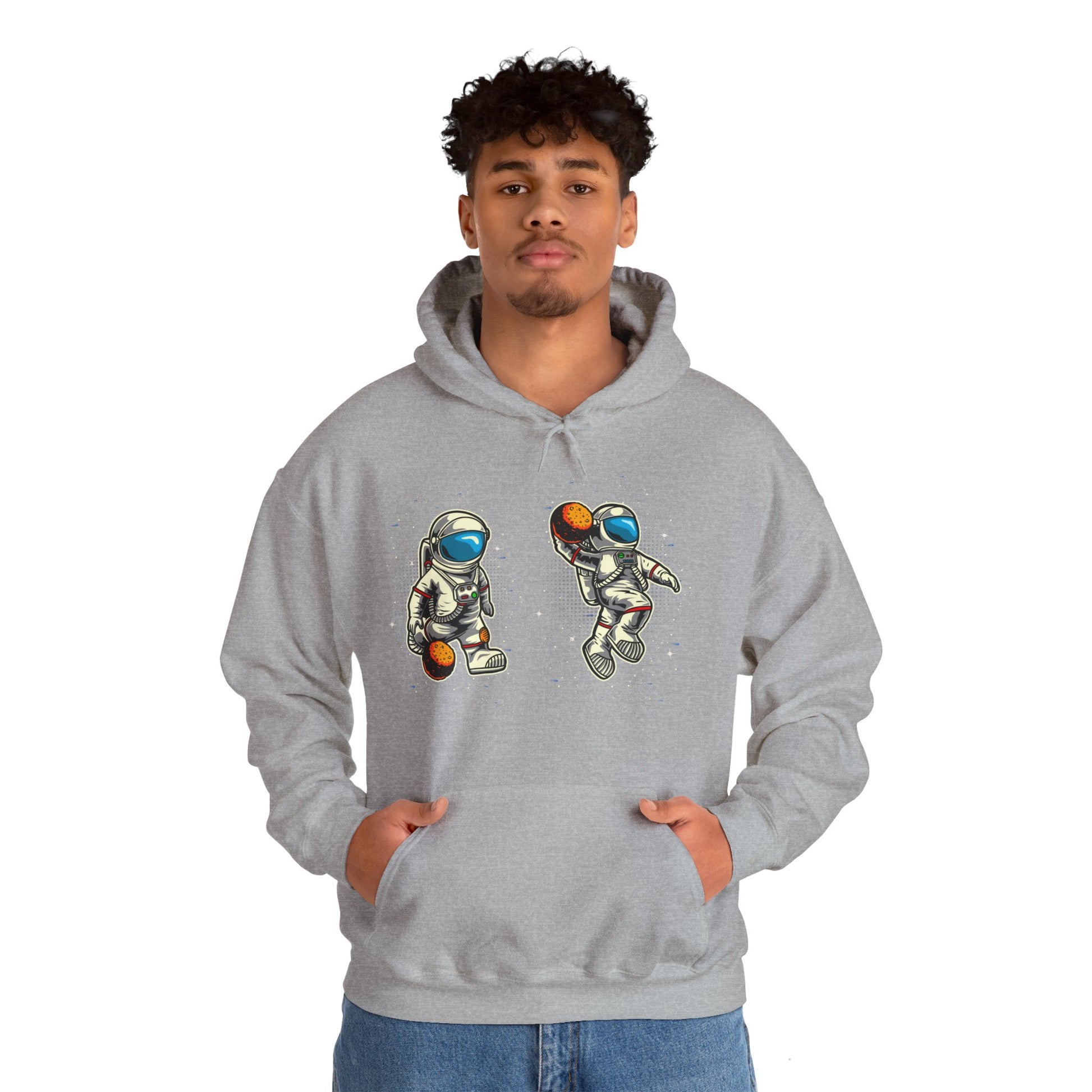 The Astronaut Unisex Heavy Blend™ Hoodie | Space-Themed Hoodie with Cool Cosmic Design - ArtShirt Couture