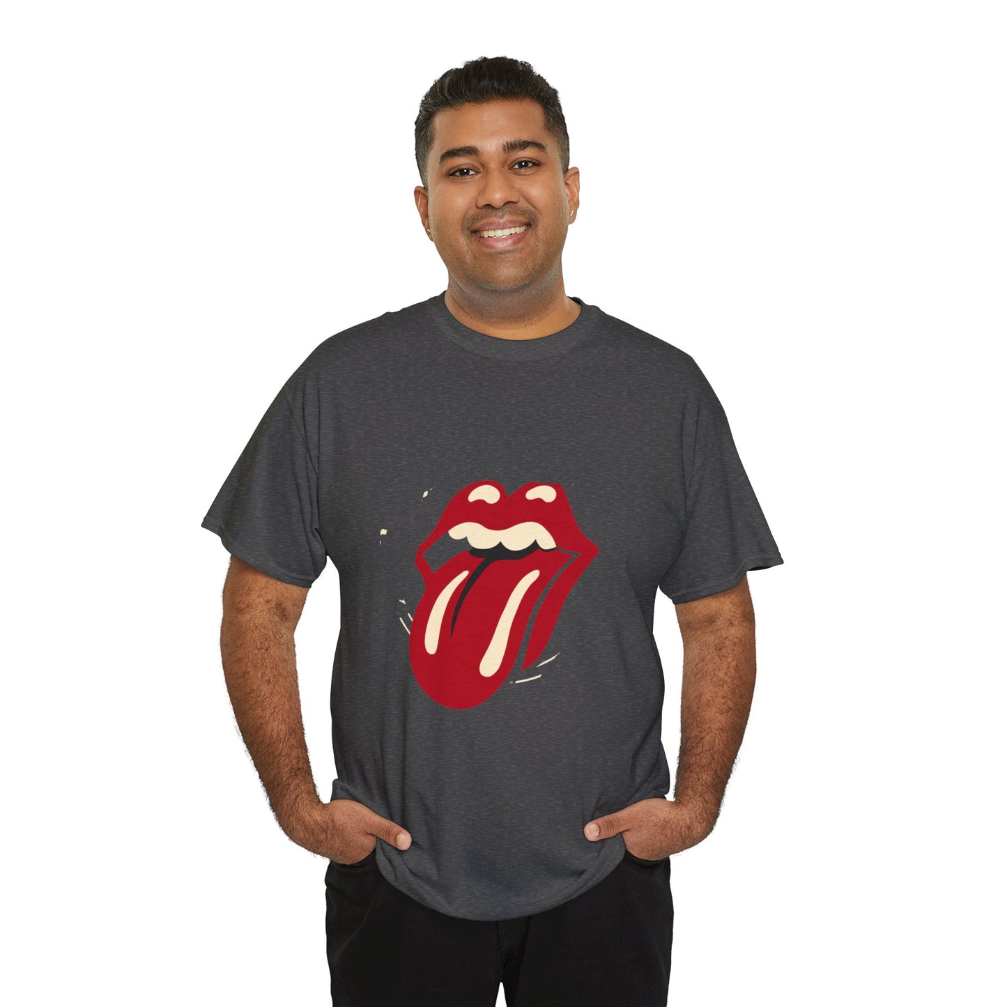 The Stone Tongue Unisex Heavy Cotton Tee | Edgy Graphic T-Shirt for Rock Music Fans - ArtShirt Couture