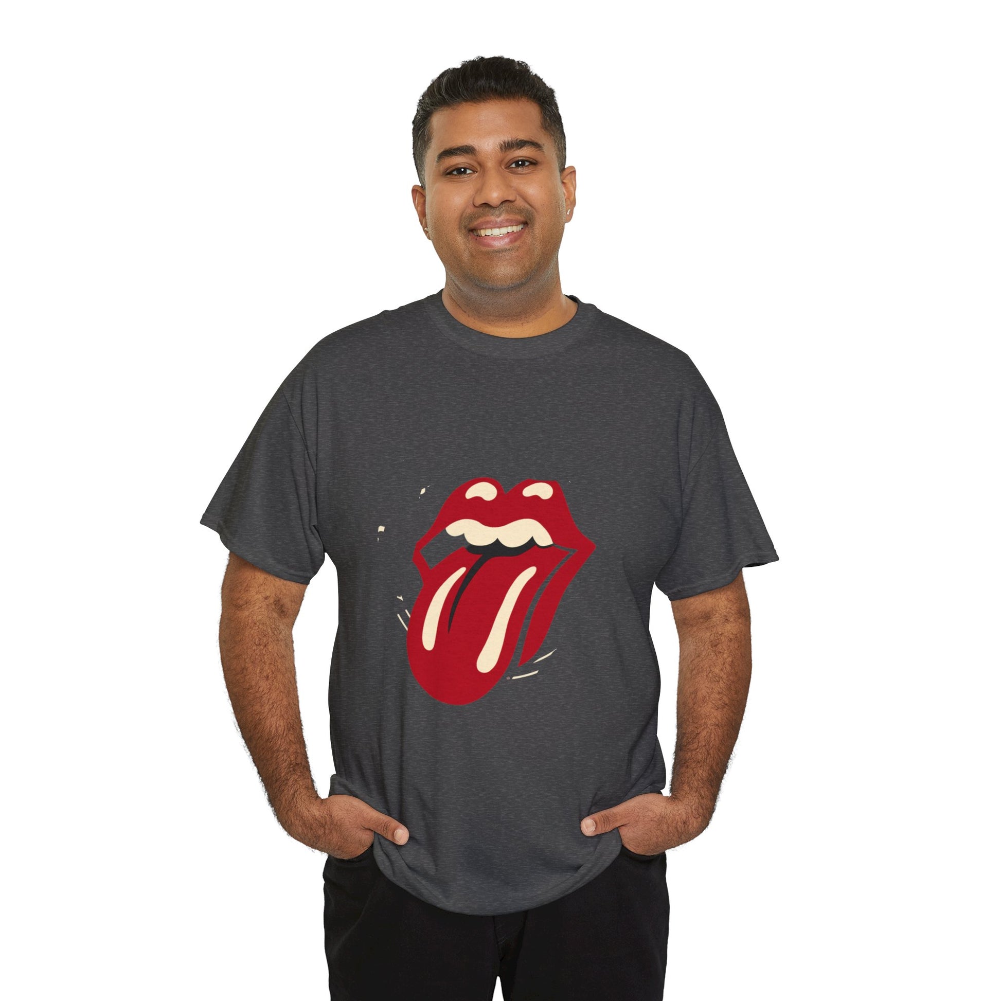 The Stone Tongue Unisex Heavy Cotton Tee | Edgy Graphic T-Shirt for Rock Music Fans - ArtShirt Couture