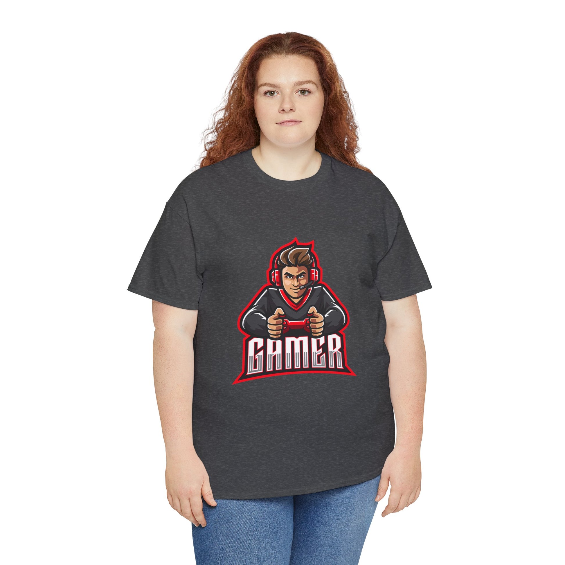 The Gamer Unisex Heavy Cotton Tee | Stylish Graphic T-Shirt for Gaming Enthusiasts - ArtShirt Couture