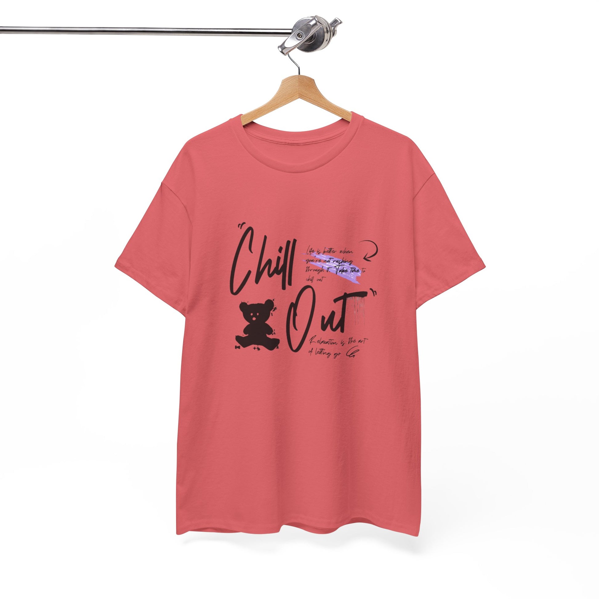 Chill Out Unisex Heavy Cotton Tee | Relaxed Graphic T-Shirt - ArtShirt Couture