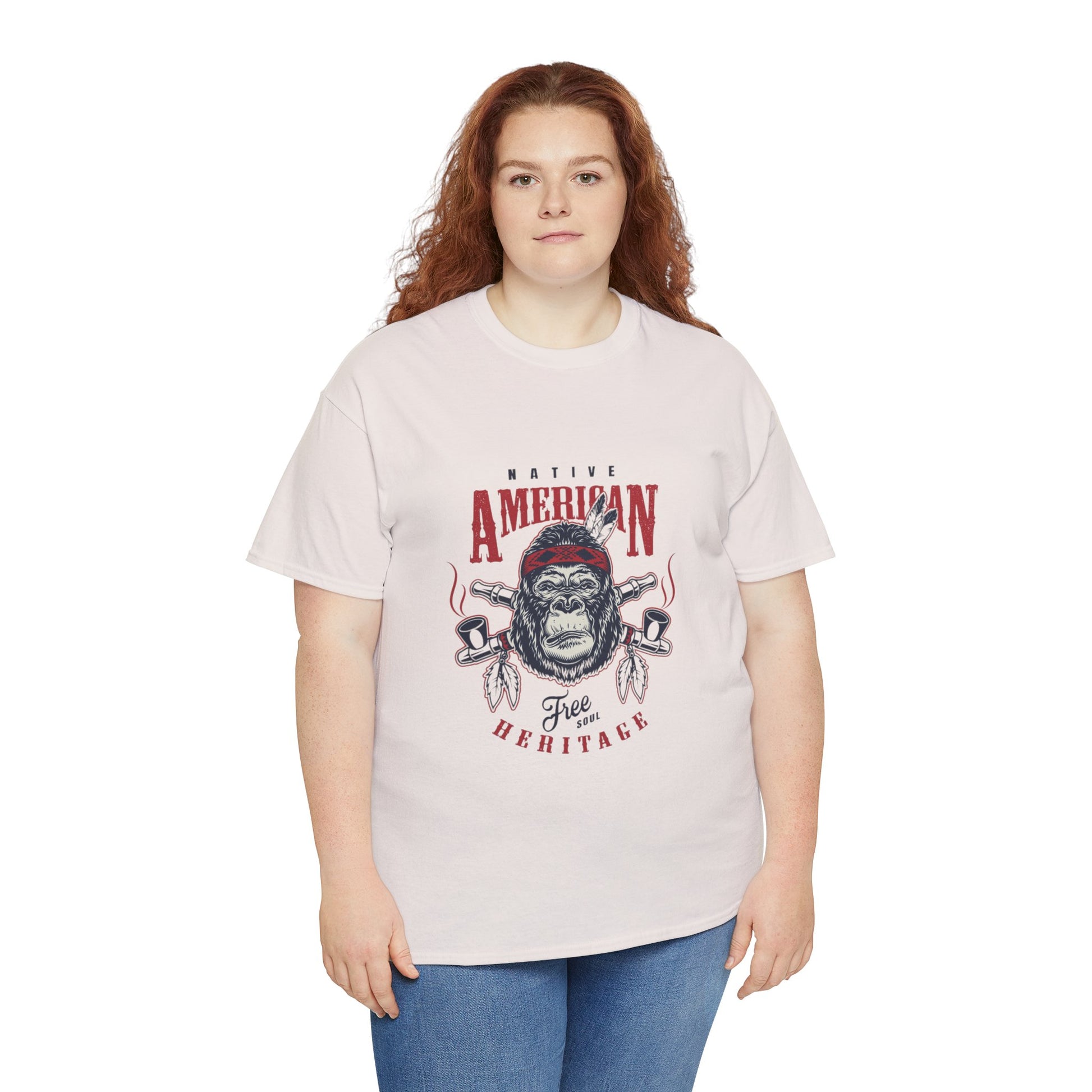 Native American graphic Unisex Heavy Cotton Tee - ArtShirt Couture