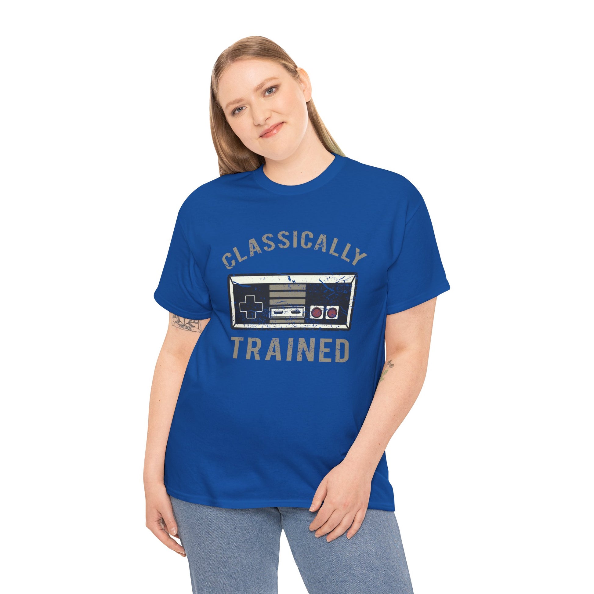 The Classically Trained and Distressed Unisex Heavy Cotton Tee | Vintage-Inspired Graphic T-Shirt for Art Lovers - ArtShirt Couture