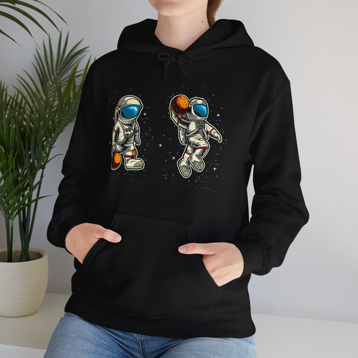 The Astronaut Unisex Heavy Blend™ Hoodie | Space-Themed Hoodie with Cool Cosmic Design - ArtShirt Couture