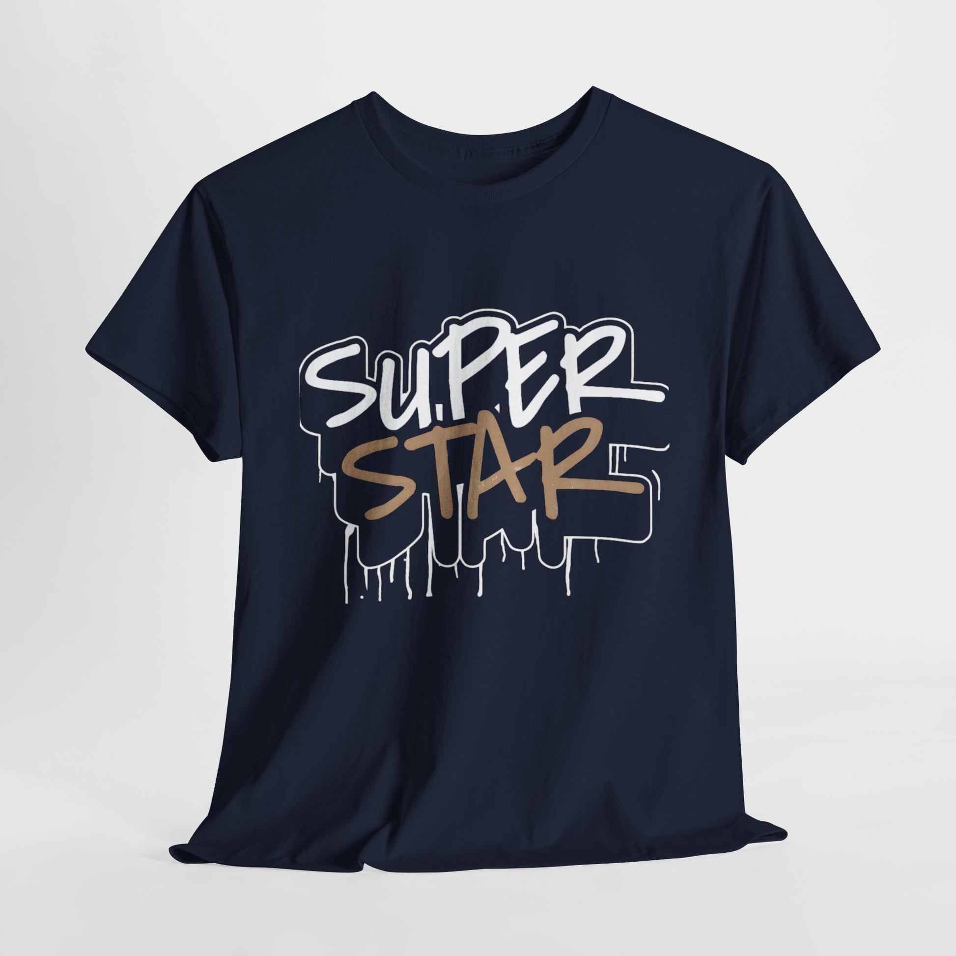 Super Stars Unisex Heavy Cotton Tee | Casual and Stylish T-Shirt for All Ages - ArtShirt Couture