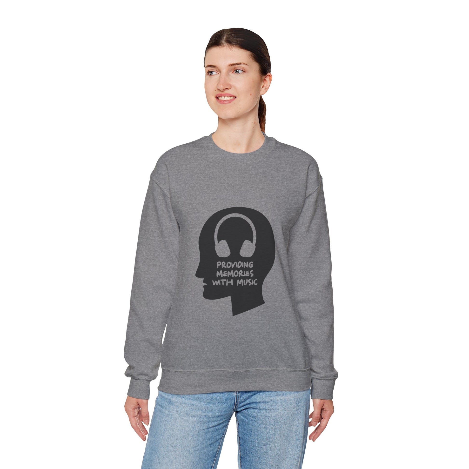 Music Memories Unisex Heavy Blend™ Crewneck Sweatshirt | Nostalgic Graphic Sweatshirt for Music Lovers - ArtShirt Couture