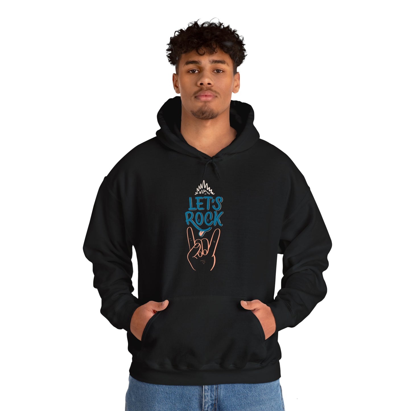Let's Rock music designed hoodie unisex - ArtShirt Couture