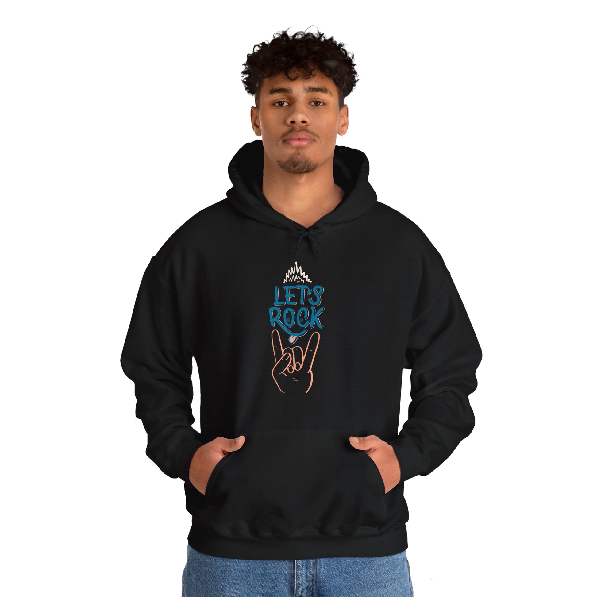 Let's Rock music designed hoodie unisex - ArtShirt Couture