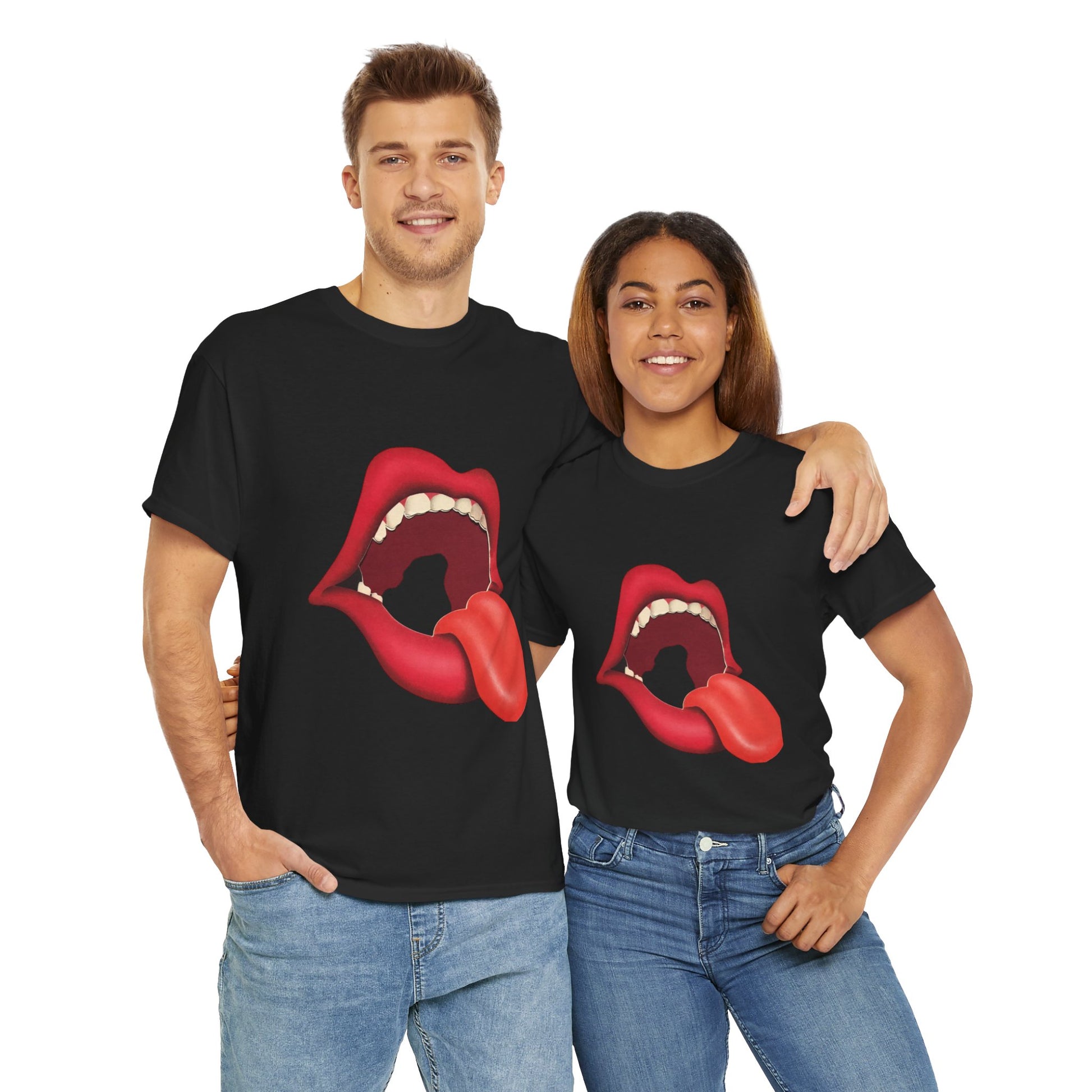 The Stones Unisex Heavy Cotton Tee | Classic Graphic T-Shirt for Rock Music Lovers - ArtShirt Couture