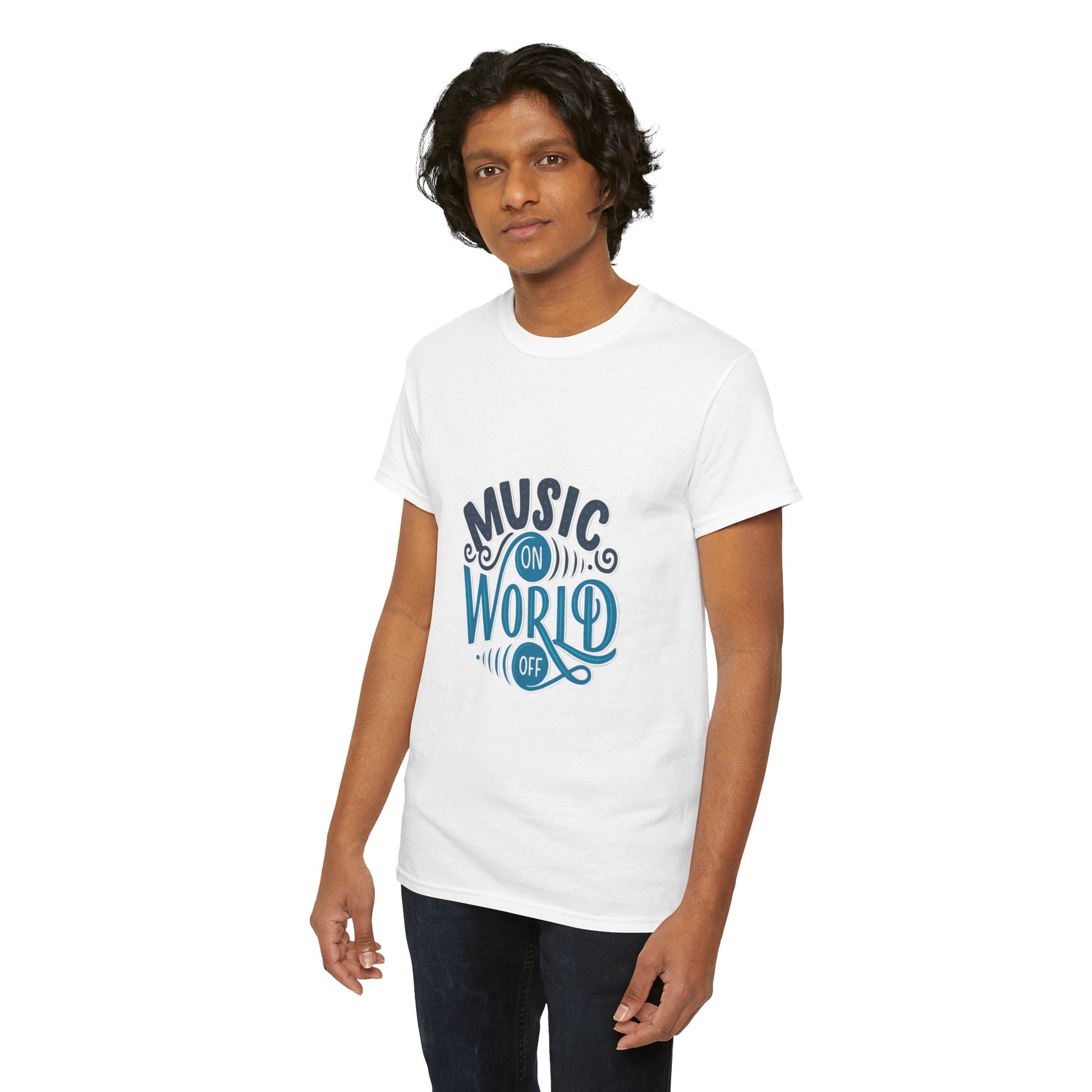 Music World Unisex Heavy Graphic Cotton Tee - ArtShirt Couture