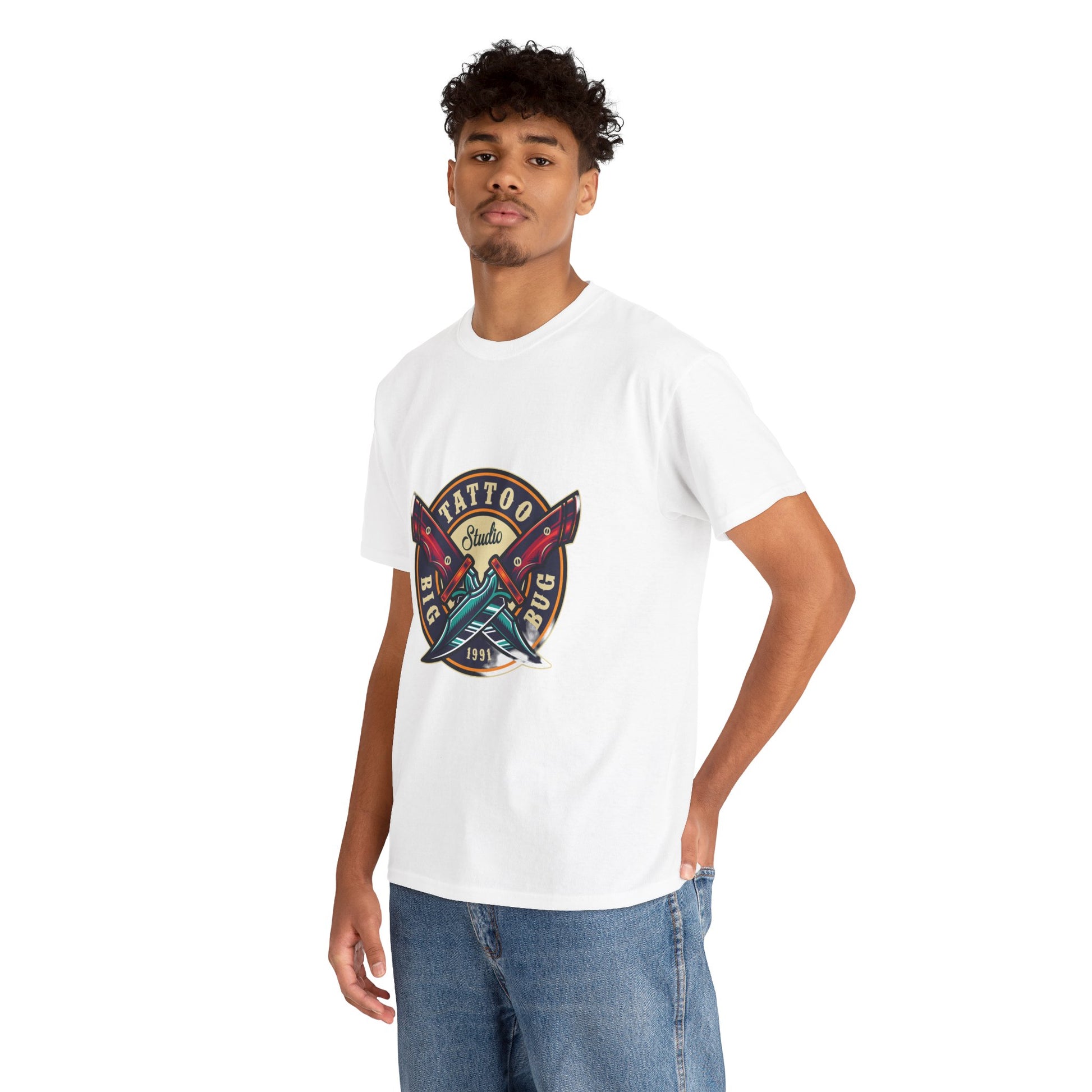 Tattoo Unisex Heavy Cotton Tee | Stylish Graphic T-Shirt for Tattoo Enthusiasts - ArtShirt Couture