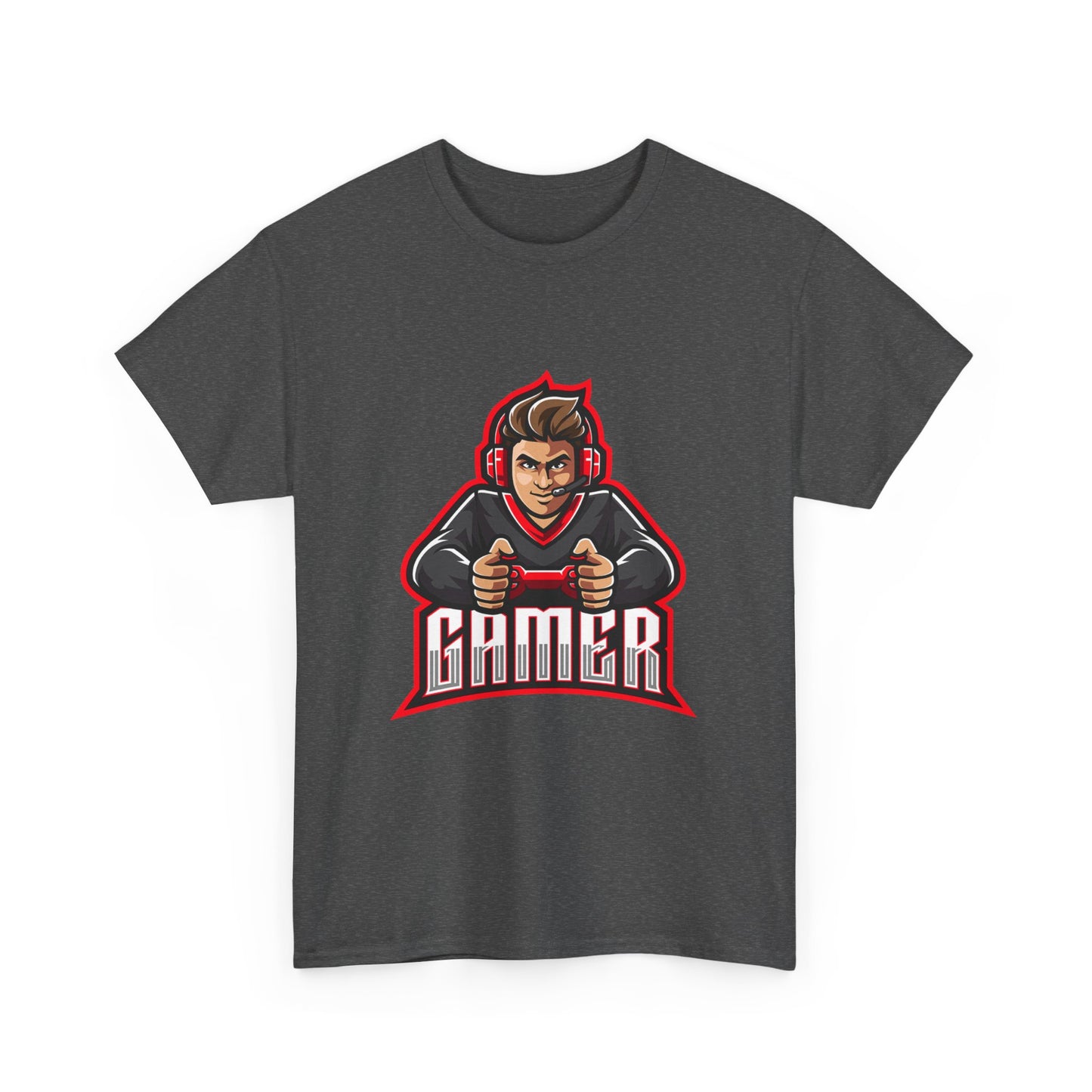 The Gamer Unisex Heavy Cotton Tee | Stylish Graphic T-Shirt for Gaming Enthusiasts - ArtShirt Couture
