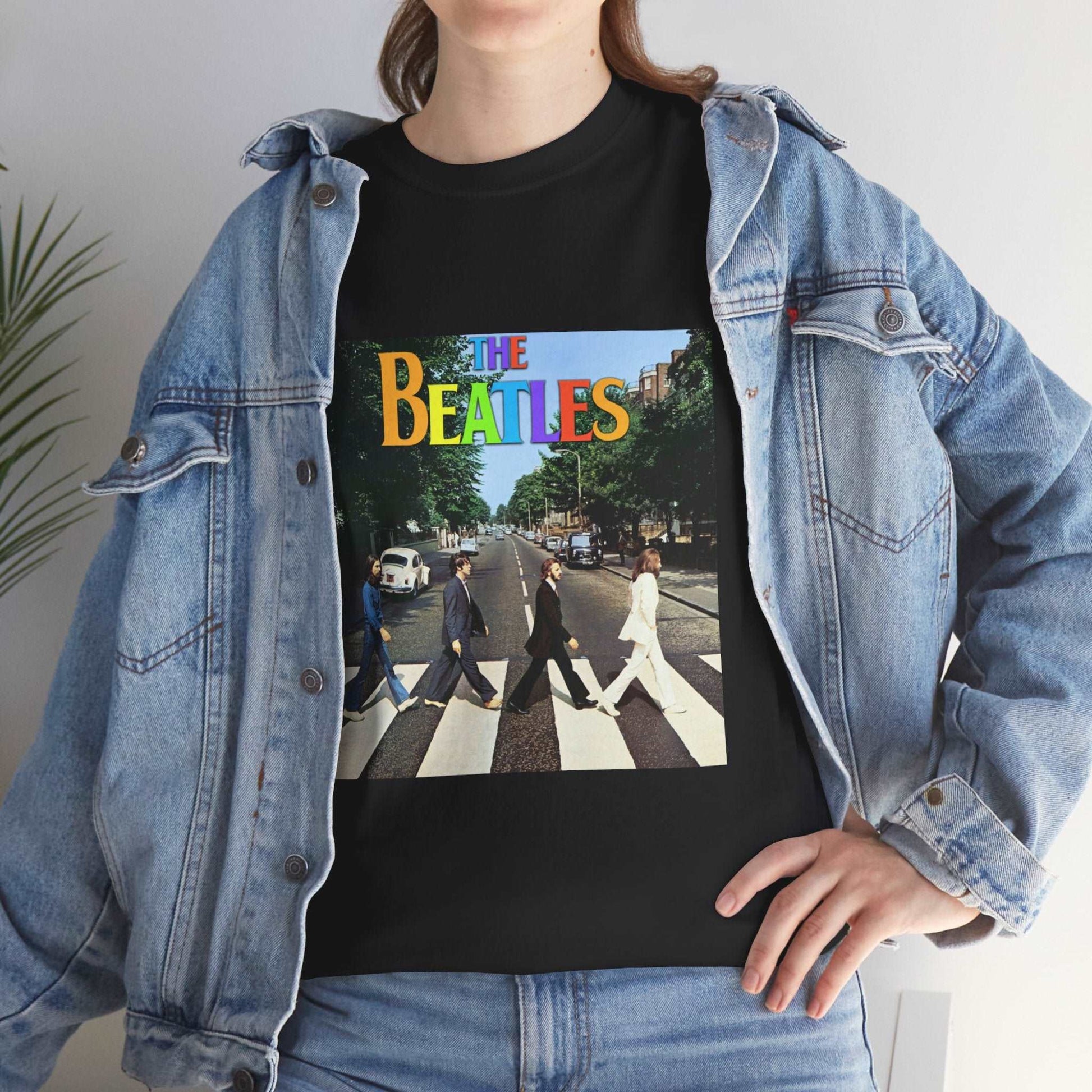 The Beatles Unisex Heavy Cotton Tee | Classic Graphic T-Shirt for Music Fans - ArtShirt Couture