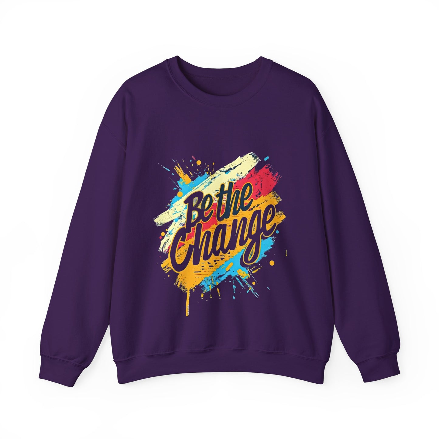 Be the Change Unisex Heavy Blend™ Crewneck Sweatshirt | Inspirational Graphic Sweatshirt - Artshirtcouture