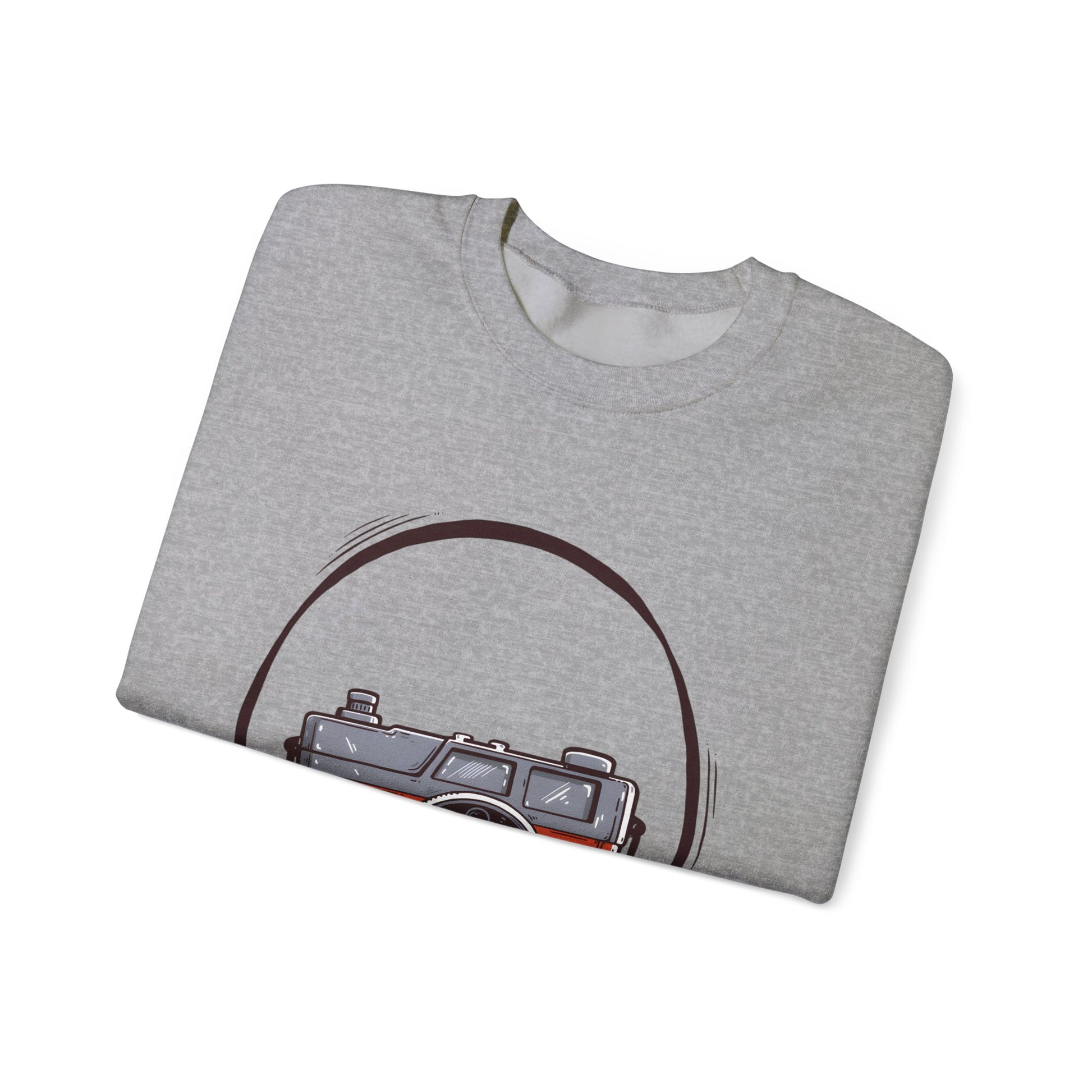 The Camera Unisex Heavy Blend™ Crewneck Sweatshirt | Stylish Graphic Sweatshirt for Photography Lovers - ArtShirt Couture