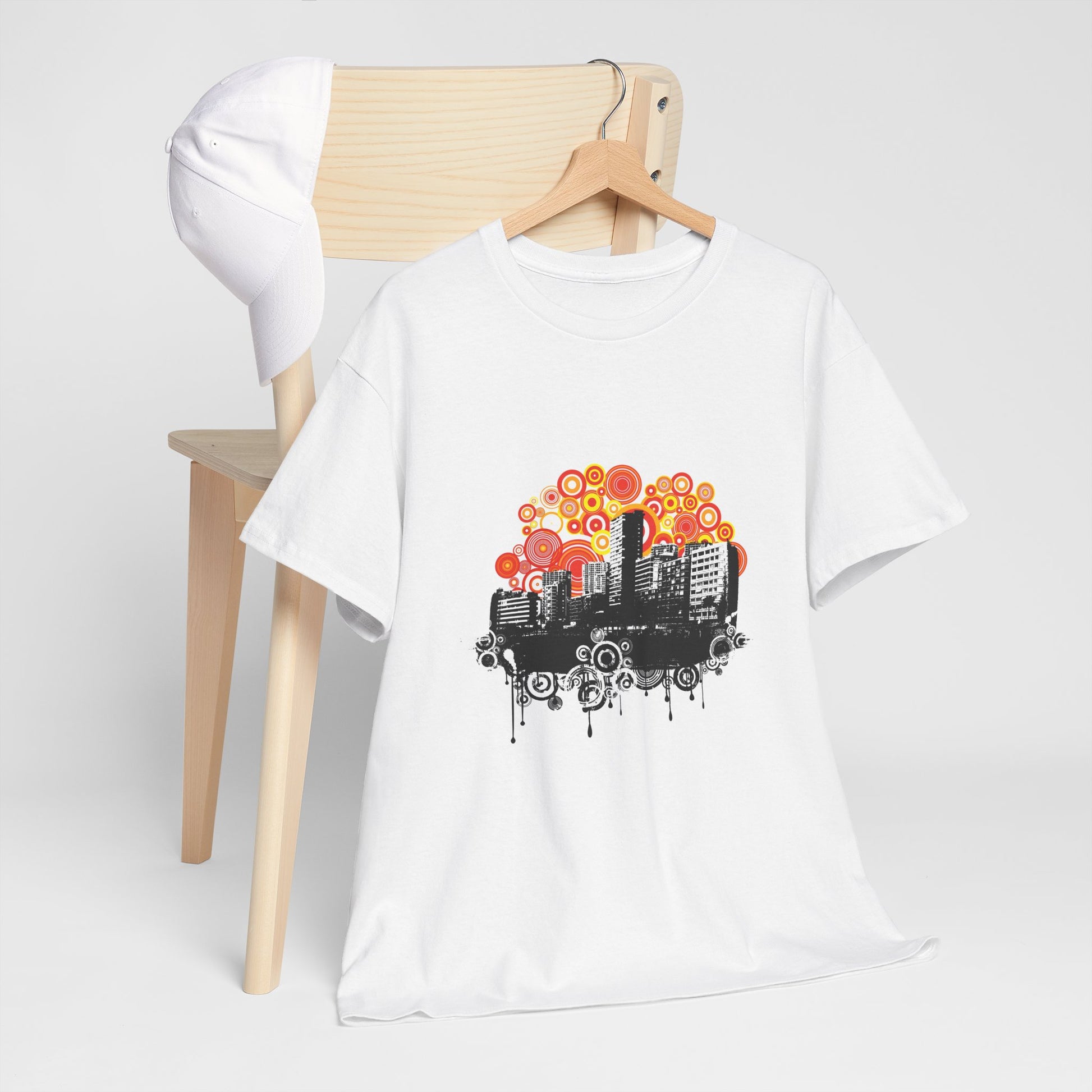 Urban City Unisex Heavy Cotton Tee | Stylish Graphic T-Shirt for City Life Enthusiasts - ArtShirt Couture