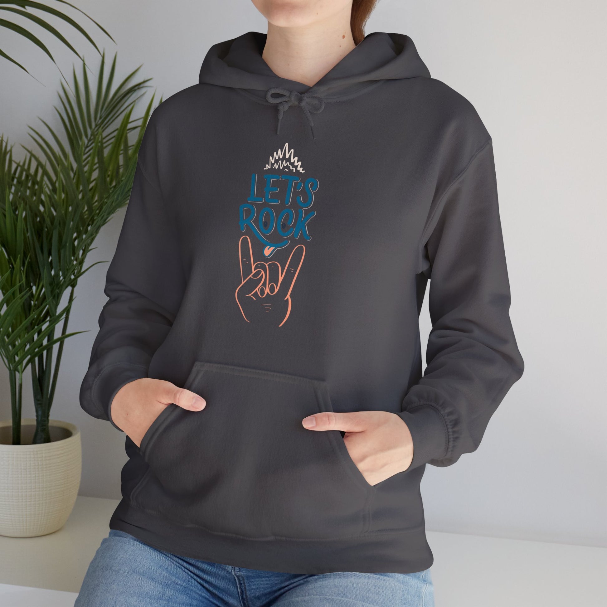 Let's Rock music designed hoodie unisex - ArtShirt Couture