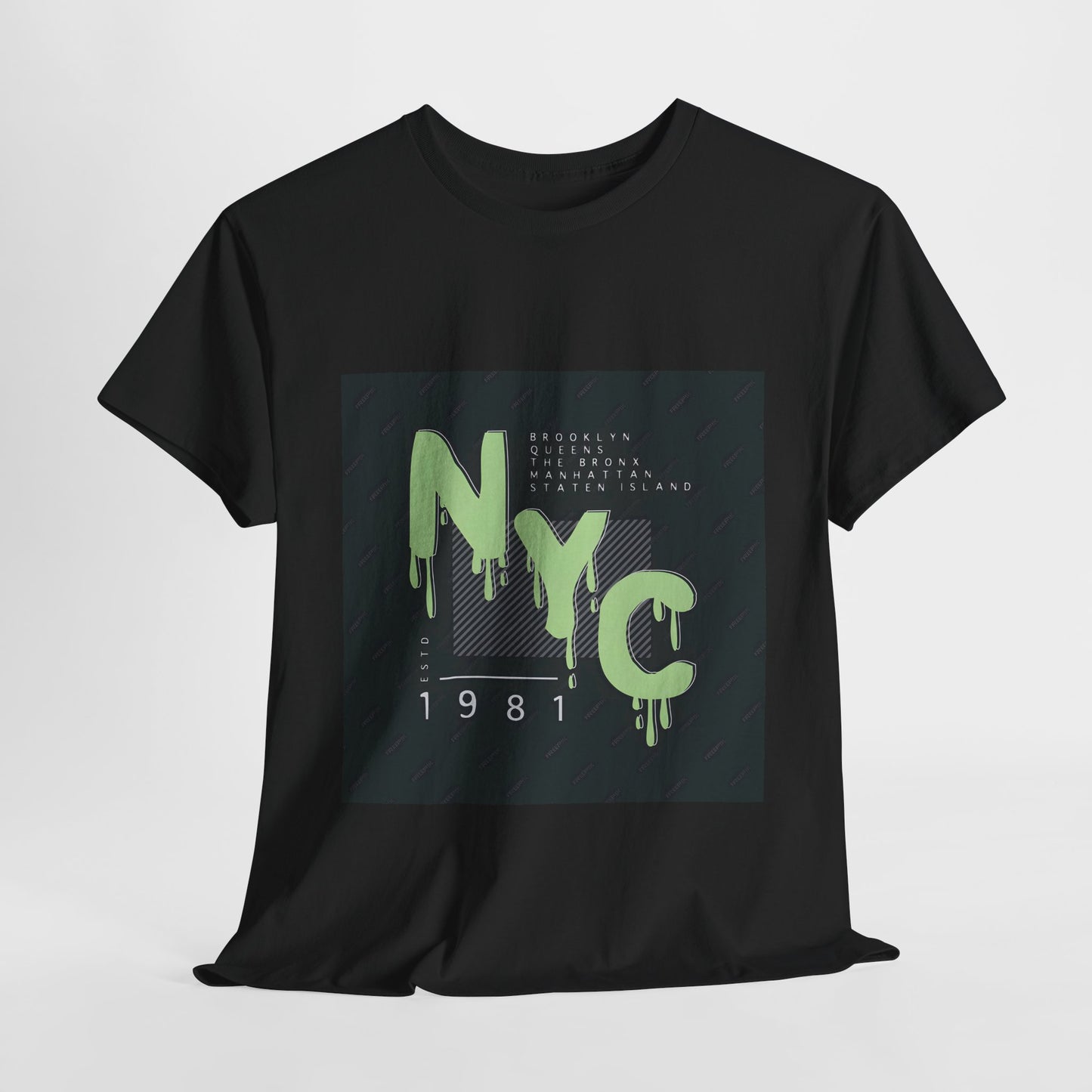 NYC Unisex Heavy Cotton Tee | Trendy Graphic T-Shirt for New York Lovers - Artshirtcouture
