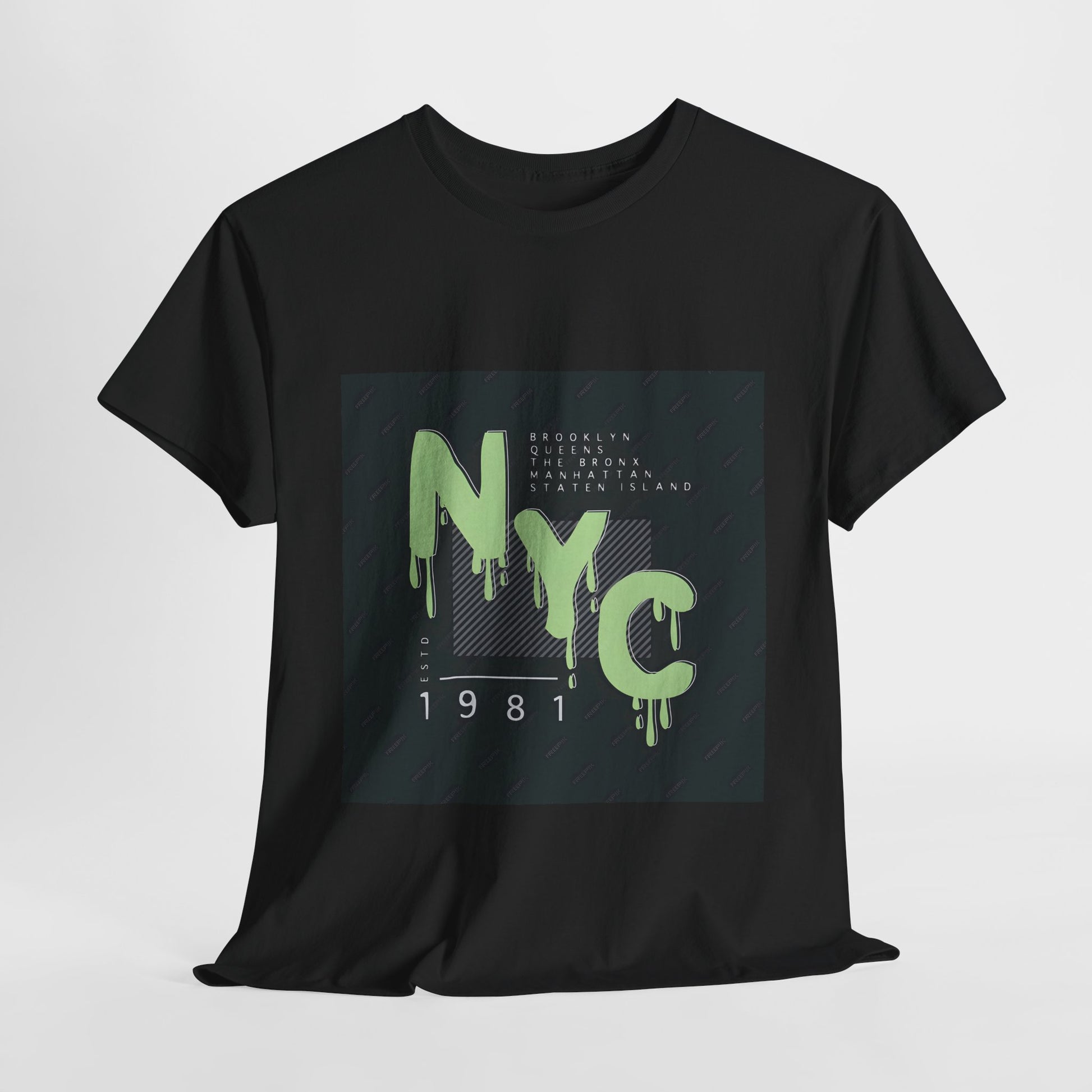 NYC Unisex Heavy Cotton Tee | Trendy Graphic T-Shirt for New York Lovers - Artshirtcouture