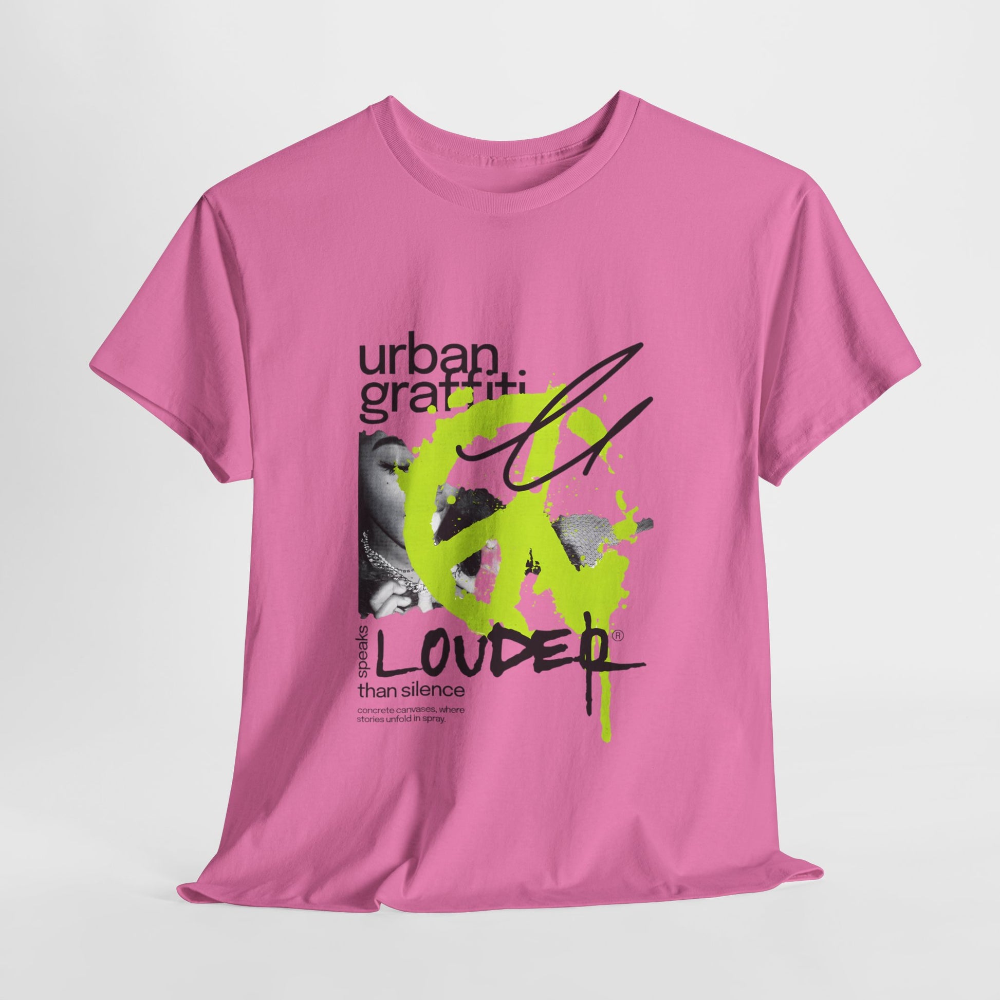 Urban Graffiti Unisex Heavy Cotton Tee | Stylish Graphic T-Shirt for Street Art Lovers - ArtShirt Couture
