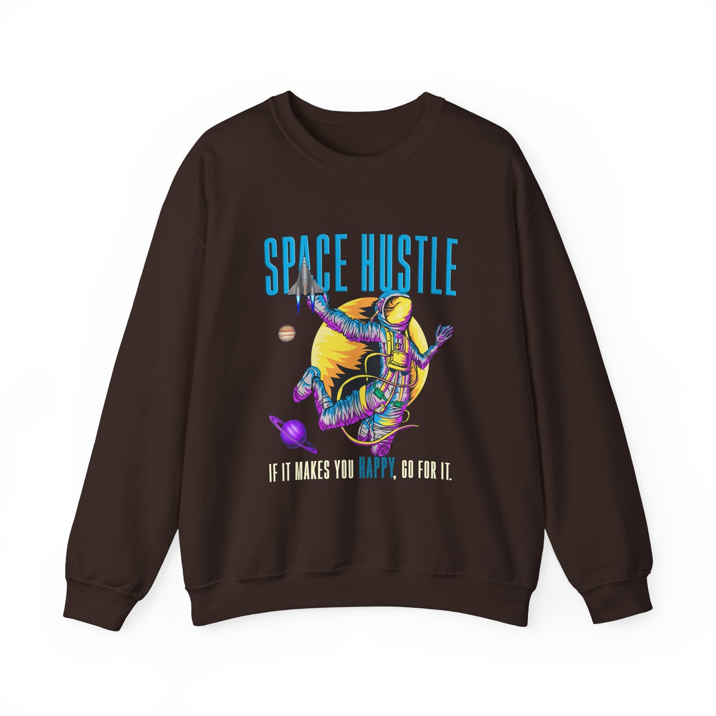 Astronaut Space Colour Unisex Heavy Blend™ Sweatshirt | Vibrant Graphic Sweatshirt - ArtShirt Couture
