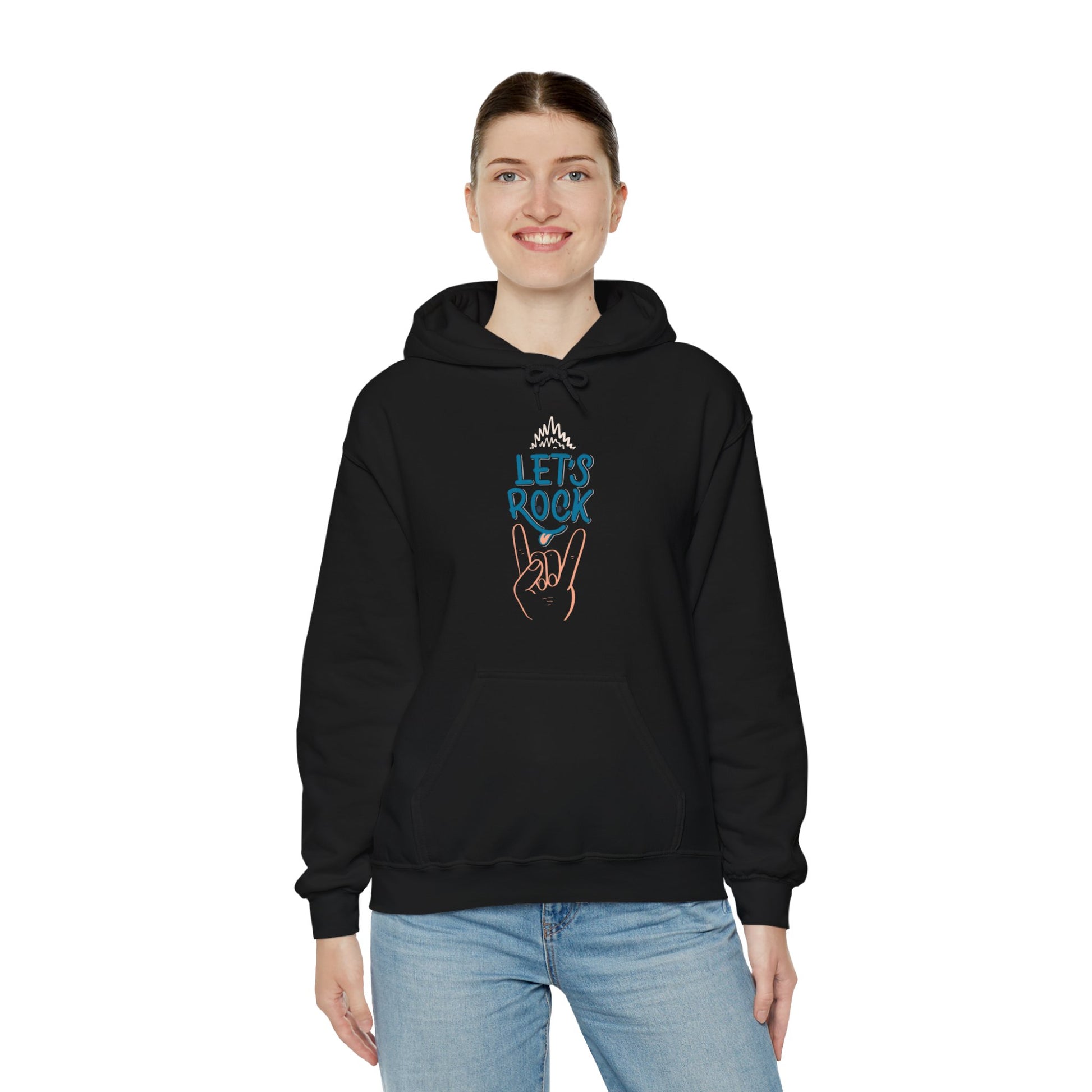 Let's Rock music designed hoodie unisex - ArtShirt Couture