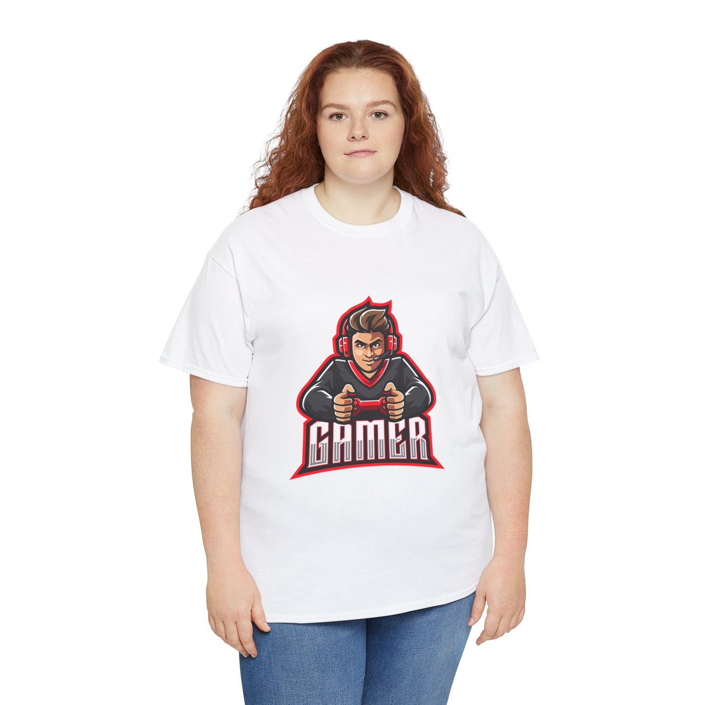 The Gamer Unisex Heavy Cotton Tee | Stylish Graphic T-Shirt for Gaming Enthusiasts - ArtShirt Couture