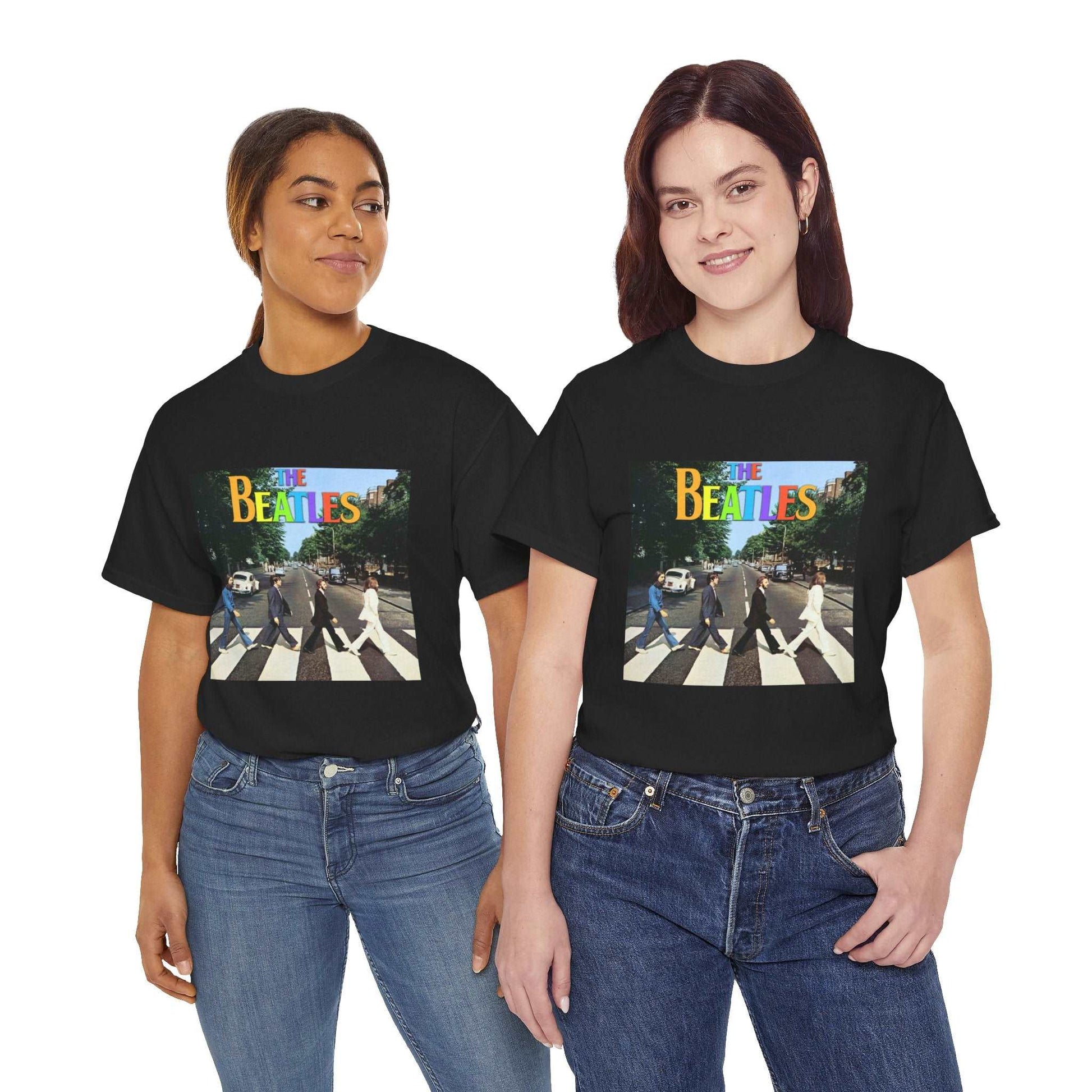 The Beatles Unisex Heavy Cotton Tee | Classic Graphic T-Shirt for Music Fans - ArtShirt Couture